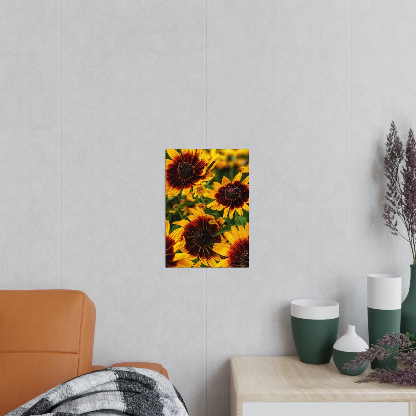 Swamis Vibe Encinitas California JSE Photograph #1246 African Daisies Vibrant Floral Unframed Art Prints, Flower Portraits, Home Décor, Wall Art, Gift Idea for Plant Lovers, Nature Decor, Botanical Posters