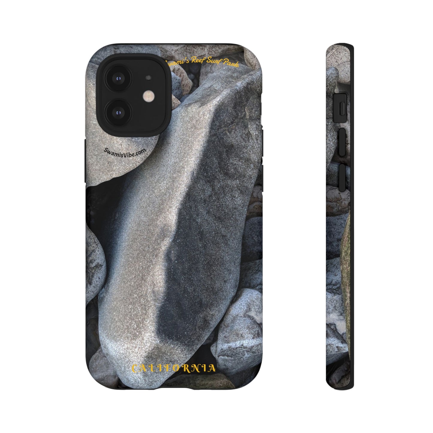Swamis Vibe Encinitas California JSE Phone Case Designs #3. Swamis Beach Melted Rocks Durable Phone Case with Rock Design, Tough Cases for Outdoorsy Souls, Unique Gift for Nature Lovers, Perfect for Hiking and Adventure