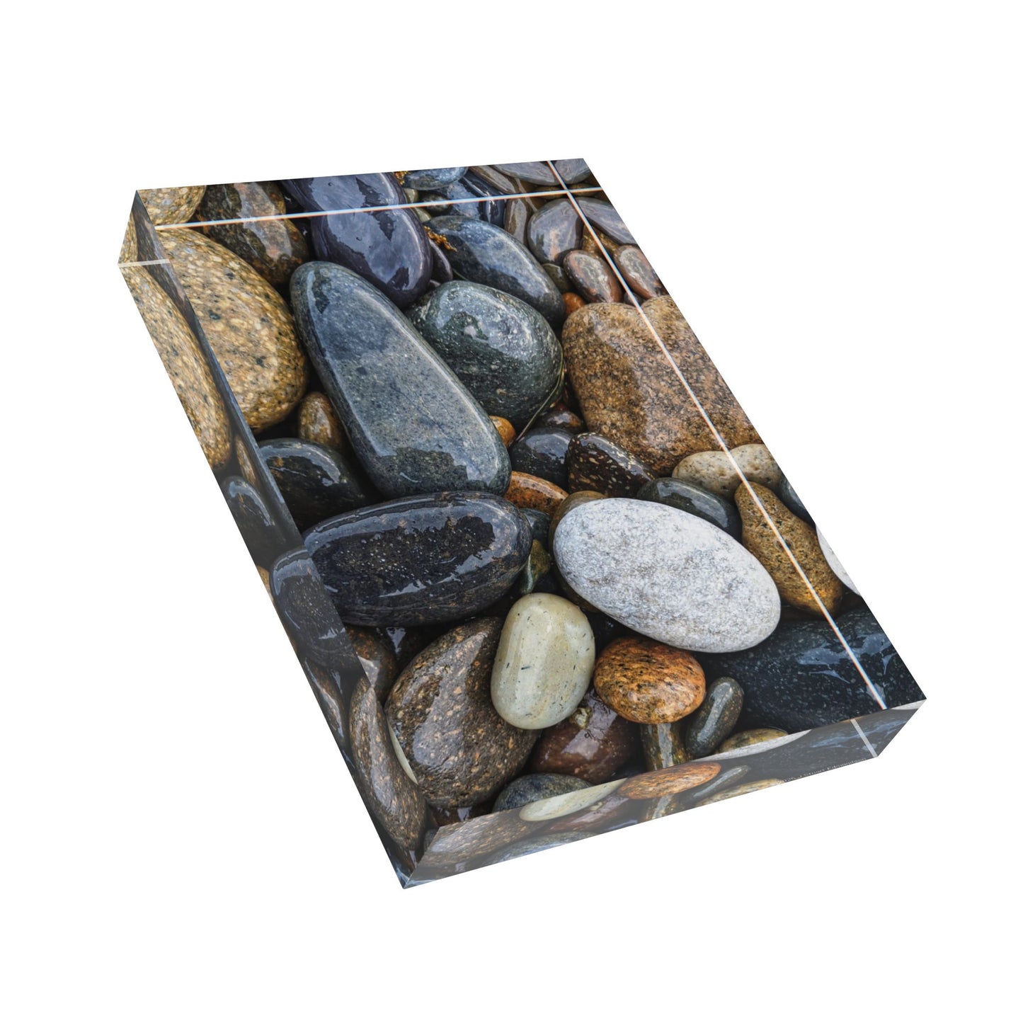 Swamis Vibe Surf and Sunsets 3D Photo Blocks Swamis Polished Rocks Mix #1006 Natural Stone Photo Block, Home Decor, Rustic Wall Art, Unique Gift, Office Decor, Nature Lovers