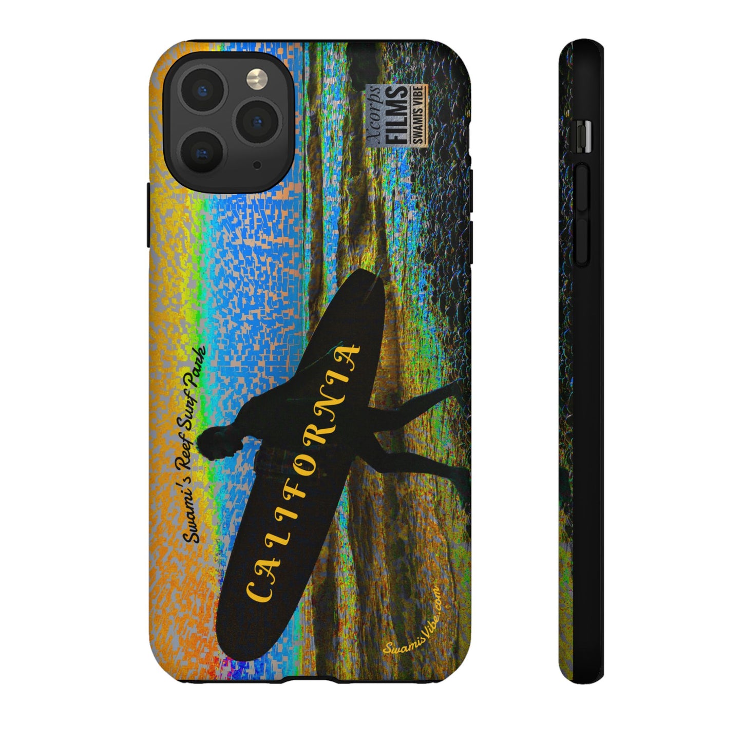 Swamis Vibe Encinitas California JSE Phone Case Designs #1 Swamis Beach Vibe California Surf Phone Case, Tropical Vibes, Ideal for Beach Lovers, Unique Gift for Summer, Vacation Accessories, Trendy Style