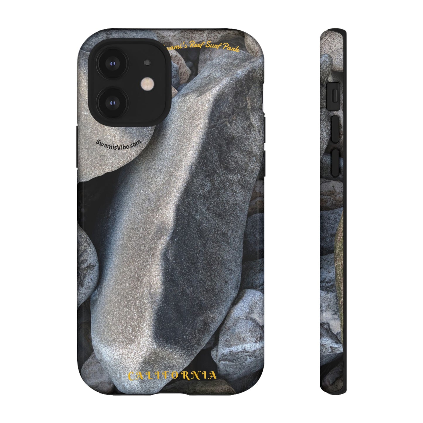 Swamis Vibe Encinitas California JSE Phone Case Designs #3. Swamis Beach Melted Rocks Durable Phone Case with Rock Design, Tough Cases for Outdoorsy Souls, Unique Gift for Nature Lovers, Perfect for Hiking and Adventure