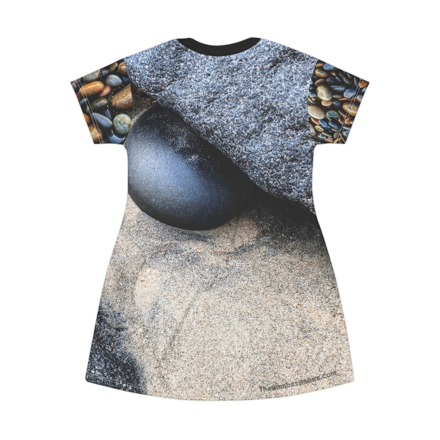 Swamis Vibe Stone T-Shirt Beach Dress #2. Shoreline Reflections Artistic Nature T-Shirt Dress Nature-Inspired AOP T-Shirt Dress, Rock Print Dress for Casual Wear, Beach Vibes, Summer Outfit, Gift for Nature Lovers, Eco-Friendly [...]