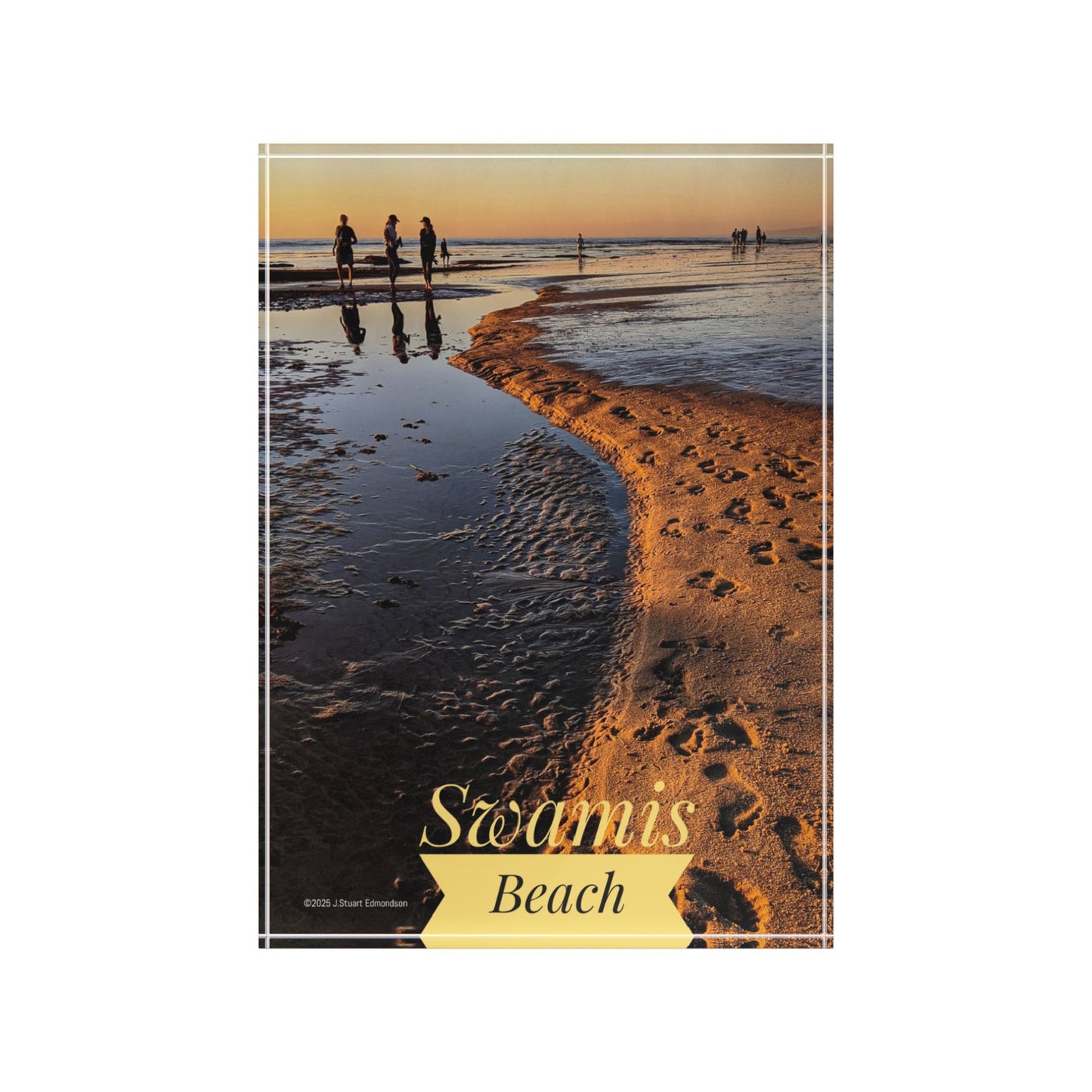 Swamis Vibe Surf and Sunsets Low Tide #9. Nature-Inspired Photo Block Display, Decorative Photo Holder for Home, Unique Gift for Friends, Eco-Friendly Office Decor, [...]