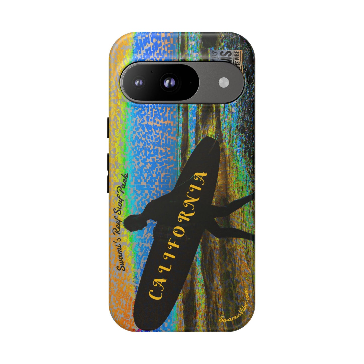Swamis Vibe Encinitas California JSE Phone Case Designs #1 Swamis Beach Vibe California Surf Phone Case, Tropical Vibes, Ideal for Beach Lovers, Unique Gift for Summer, Vacation Accessories, Trendy Style