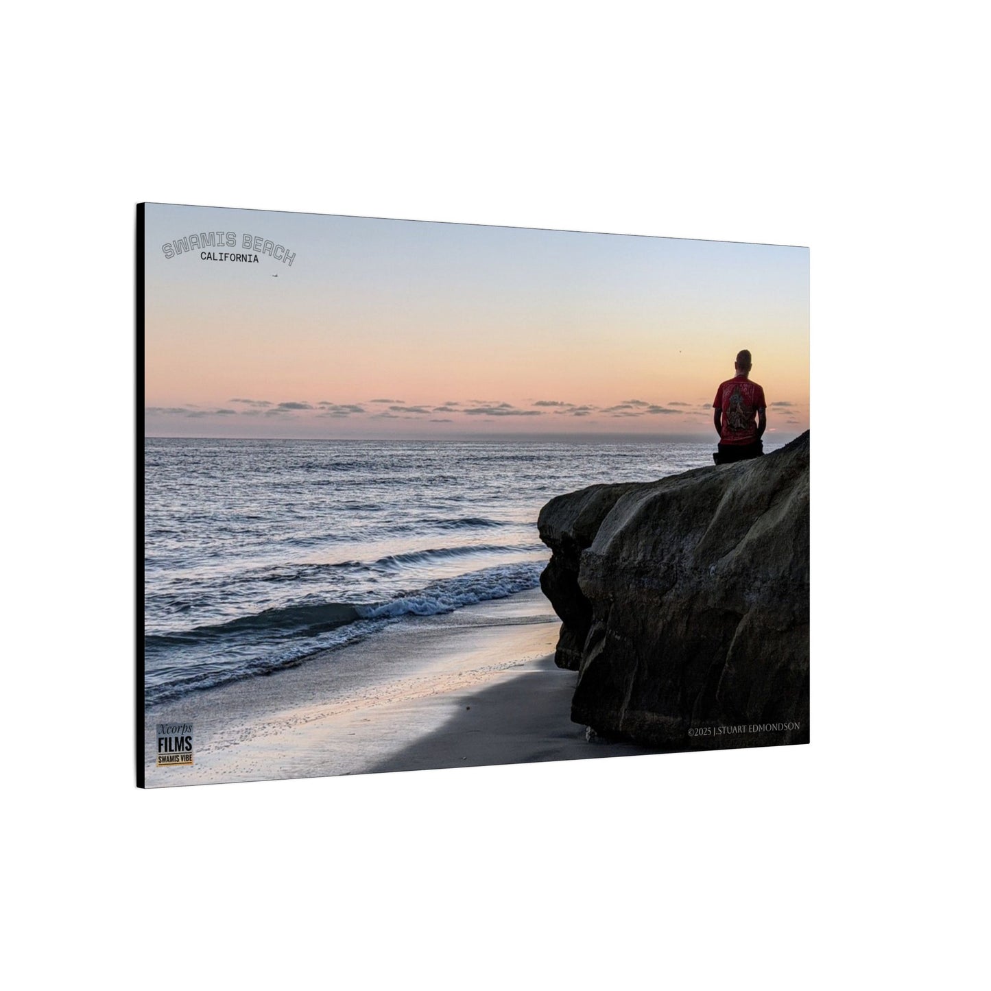 Swamis Vibe Encinitas California JSE Photograph #251 Meditation Serene Beach Canvas Print, Wall Decor, Coastal Art, Home Decor, Nature Wall Art, Perfect Gift for Ocean Lovers