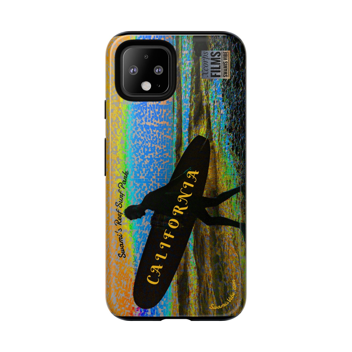 Swamis Vibe Encinitas California JSE Phone Case Designs #1 Swamis Beach Vibe California Surf Phone Case, Tropical Vibes, Ideal for Beach Lovers, Unique Gift for Summer, Vacation Accessories, Trendy Style
