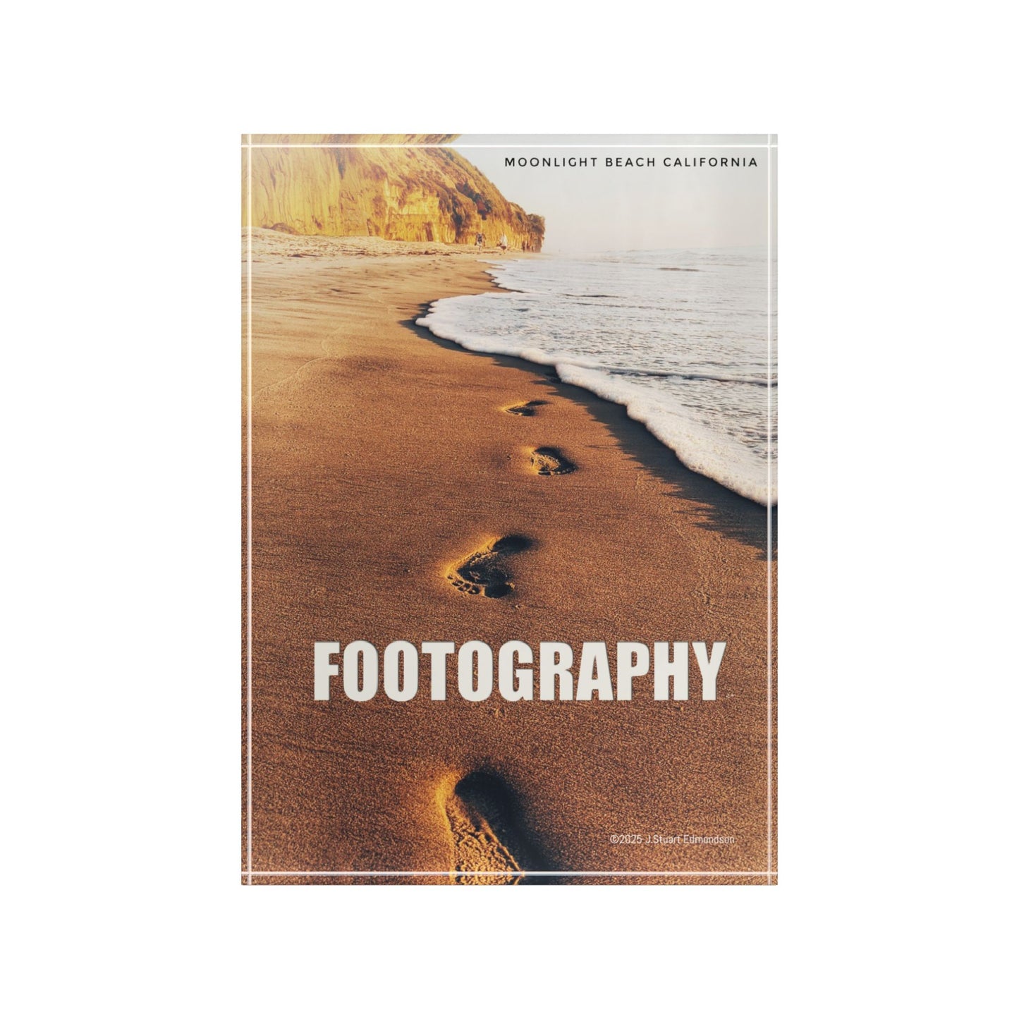 Swamis Vibe Footography at Moonlight Beach Acylic Photo Block