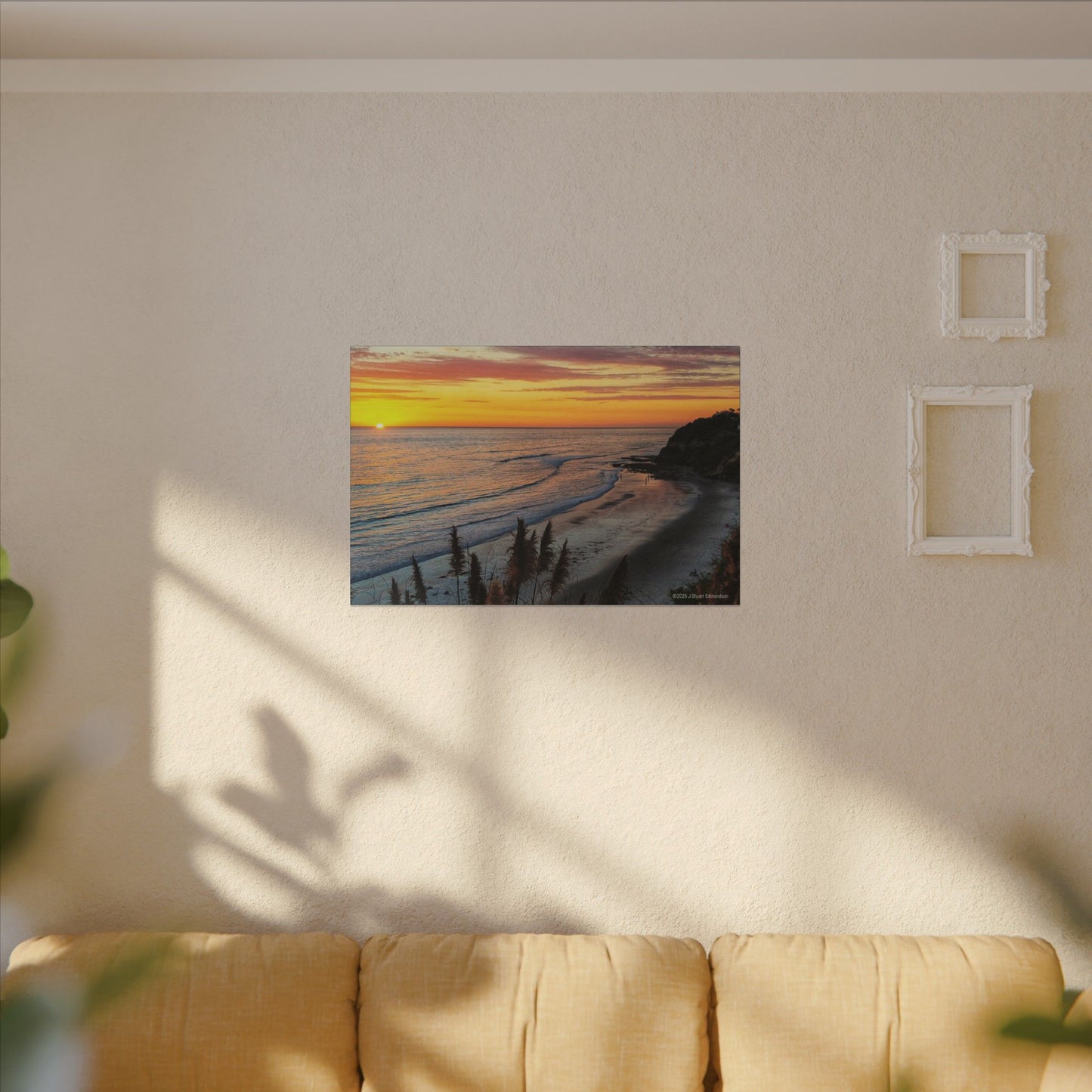 Swamis Vibe Encinitas California JSE Photograph #529 Swamis Point Sunset Surfing Wall Art, Stretched Canvas Print, Coastal Decor, Beach House Artwork, Swamis Sunset Scene, Nautical Gift
