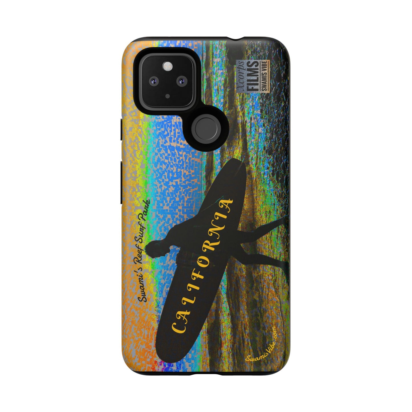 Swamis Vibe Encinitas California JSE Phone Case Designs #1 Swamis Beach Vibe California Surf Phone Case, Tropical Vibes, Ideal for Beach Lovers, Unique Gift for Summer, Vacation Accessories, Trendy Style