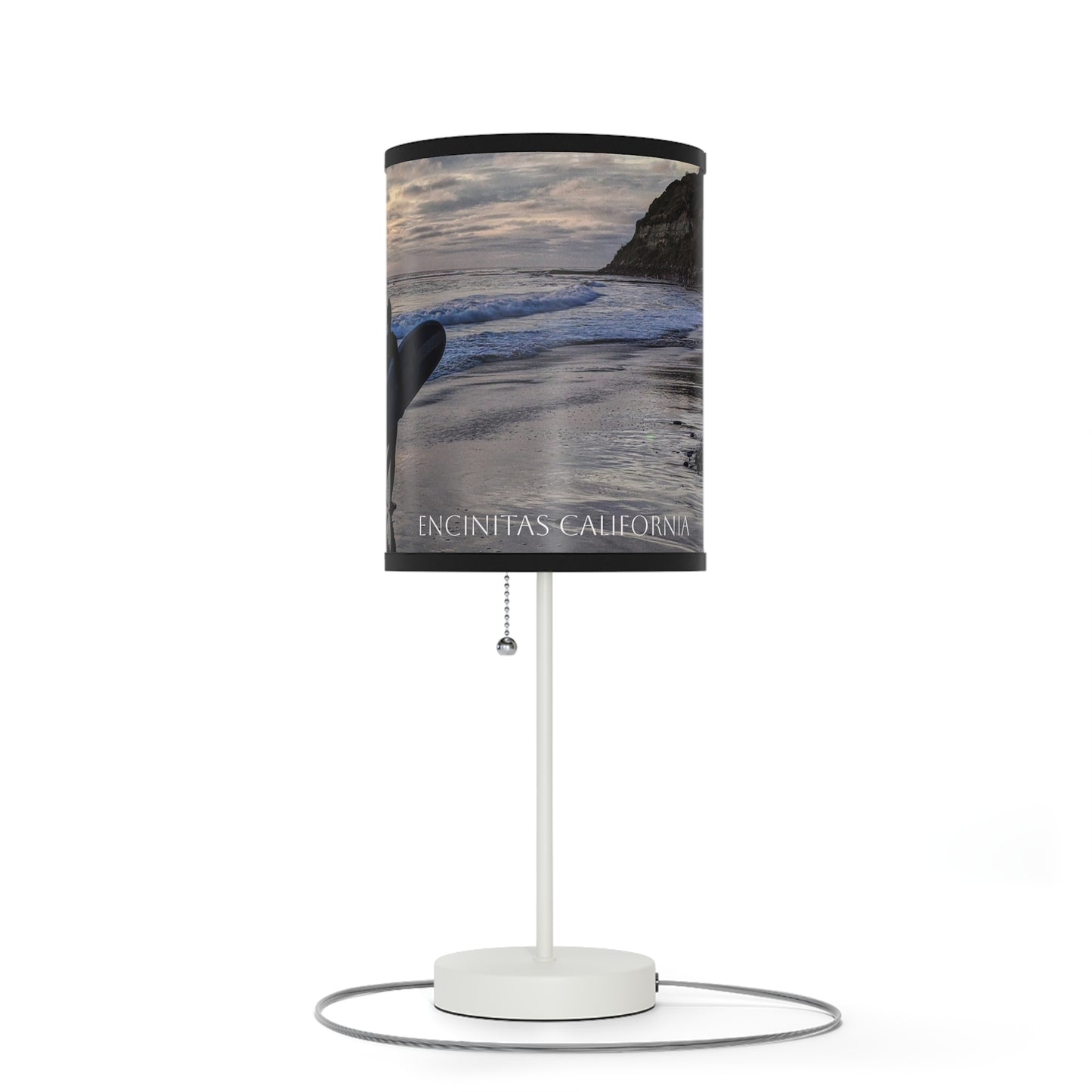 Swamis Vibe Beach Sunset Surfers #7. Desk Table Lamp Surf-Themed Table Lamp, Perfect for Beach Lovers, Coastal Decor, Home Lighting, Gift for Surfers, Nautical Room Accent