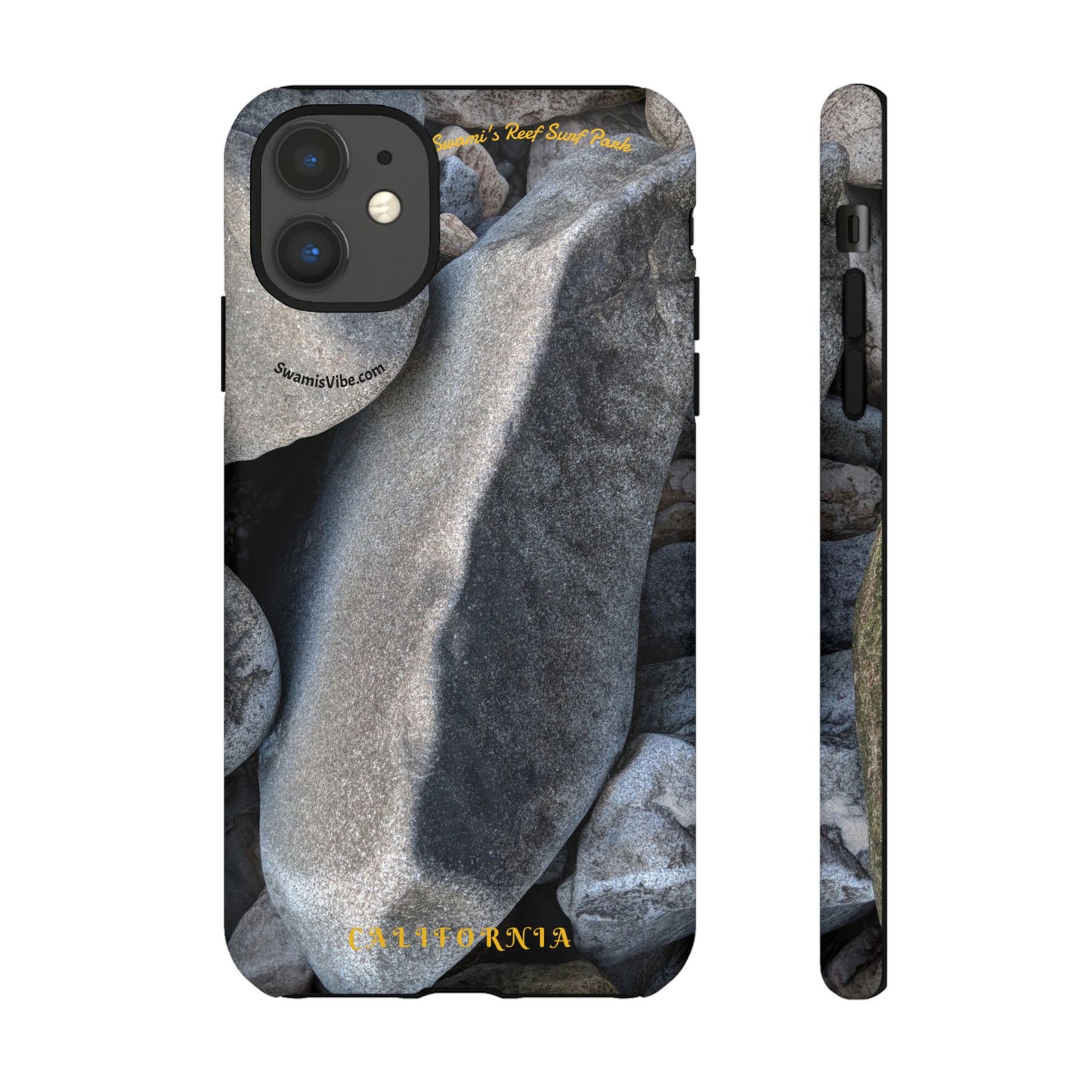 Swamis Vibe Encinitas California JSE Phone Case Designs #3. Swamis Beach Melted Rocks Durable Phone Case with Rock Design, Tough Cases for Outdoorsy Souls, Unique Gift for Nature Lovers, Perfect for Hiking and Adventure