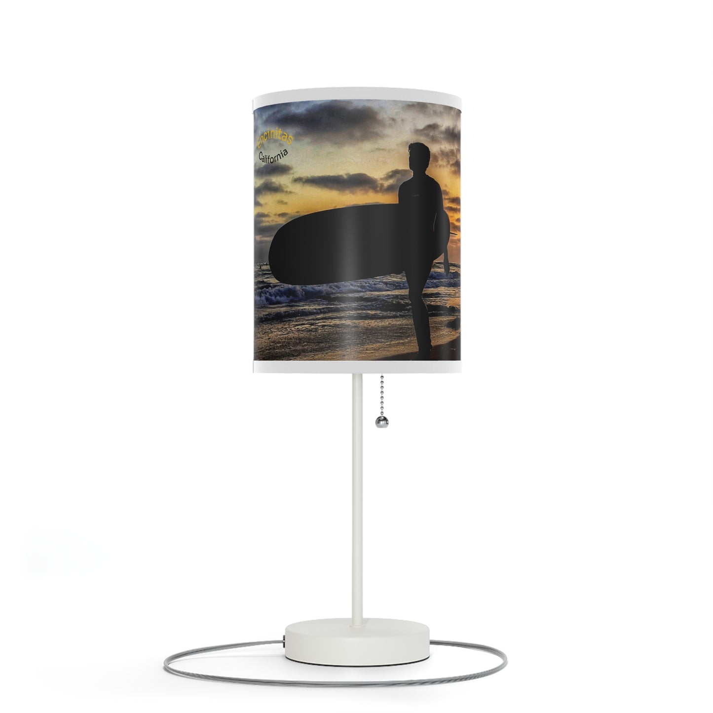 Swamis Vibe Sunset Beach Table Lamp, Nightstand Decor, Beach Lover Gift, Coastal Home Accent, Warm Glow for Relaxation