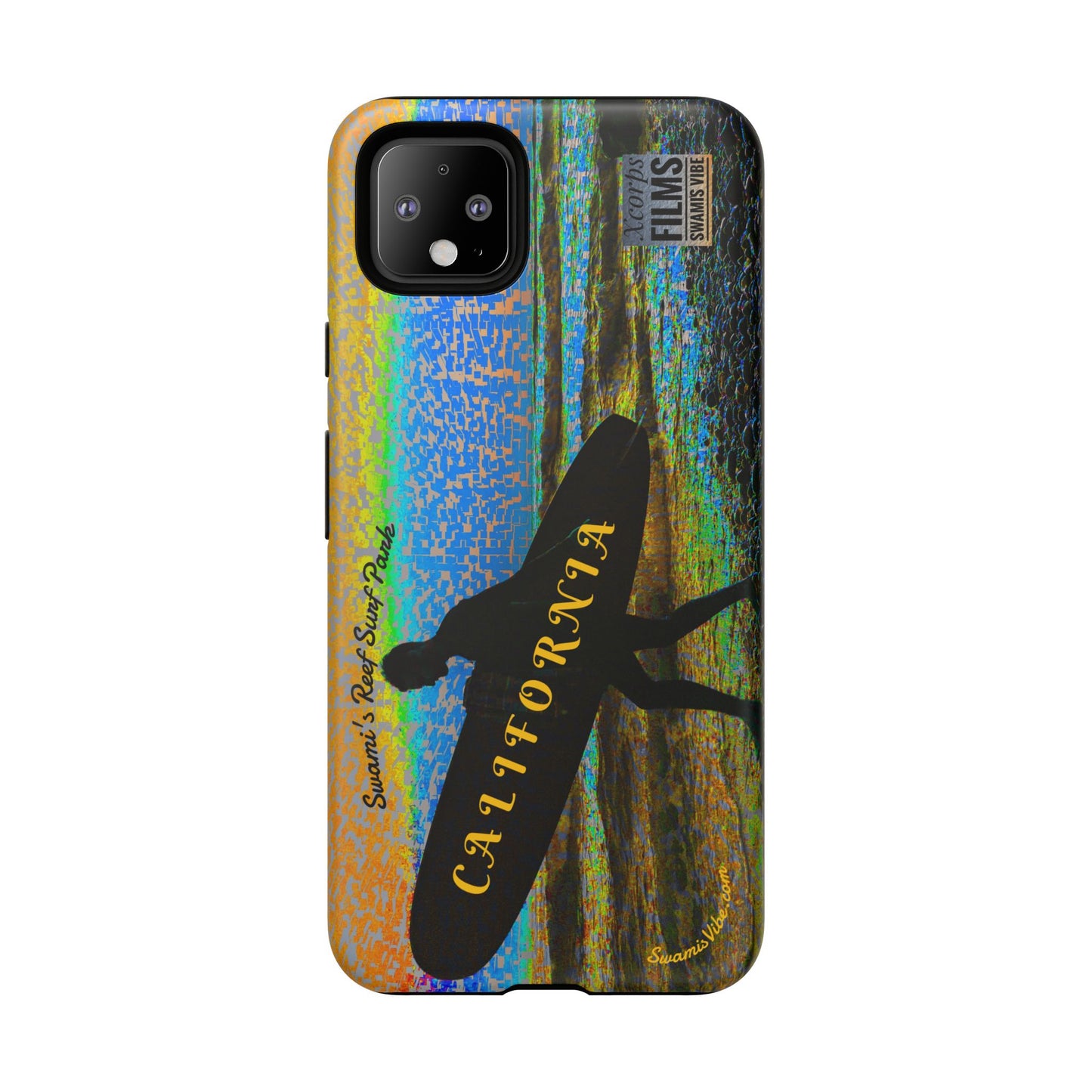 Swamis Vibe Encinitas California JSE Phone Case Designs #1 Swamis Beach Vibe California Surf Phone Case, Tropical Vibes, Ideal for Beach Lovers, Unique Gift for Summer, Vacation Accessories, Trendy Style