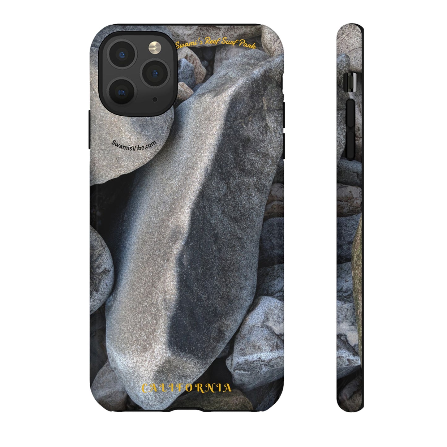Swamis Vibe Encinitas California JSE Phone Case Designs #3. Swamis Beach Melted Rocks Durable Phone Case with Rock Design, Tough Cases for Outdoorsy Souls, Unique Gift for Nature Lovers, Perfect for Hiking and Adventure