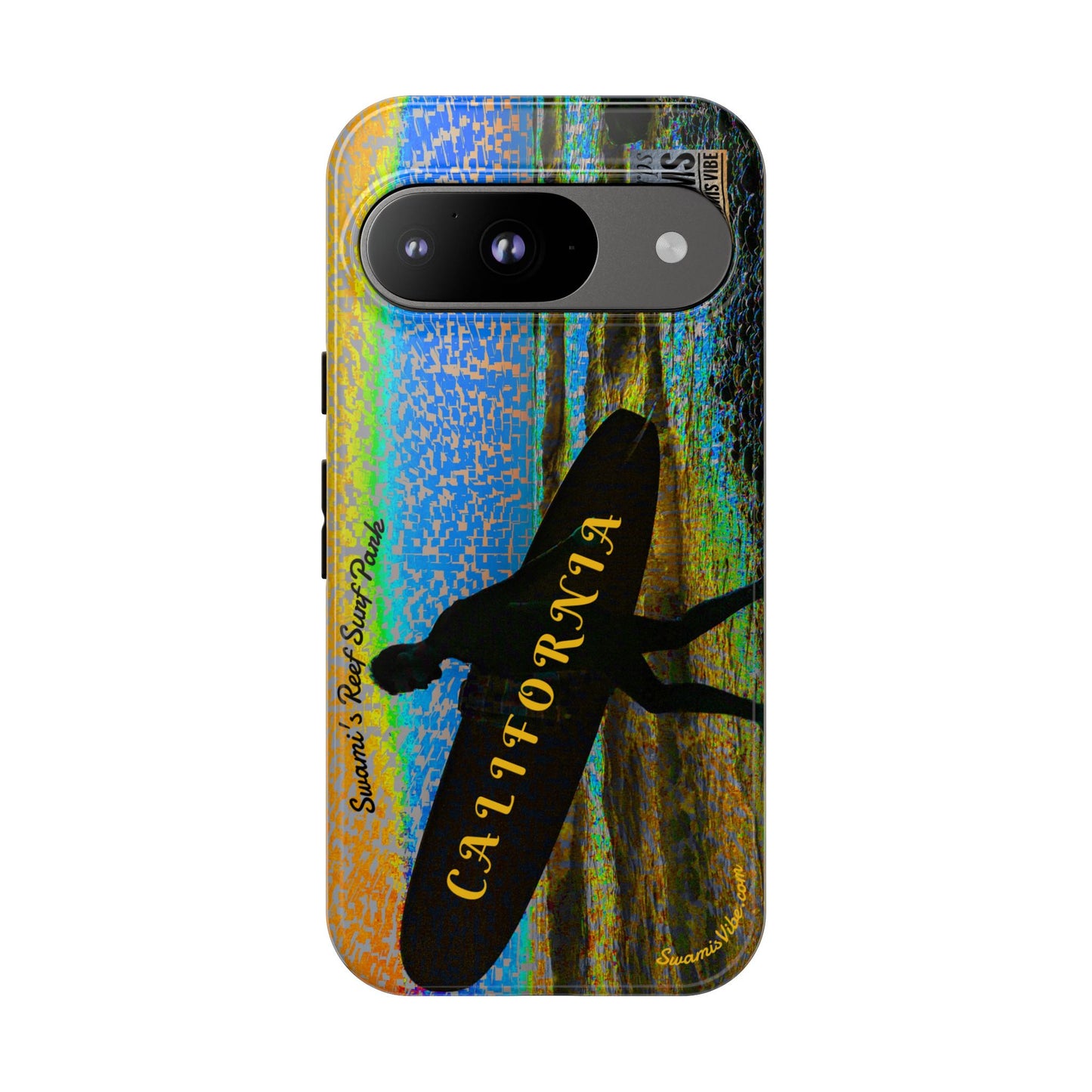 Swamis Vibe Encinitas California JSE Phone Case Designs #1 Swamis Beach Vibe California Surf Phone Case, Tropical Vibes, Ideal for Beach Lovers, Unique Gift for Summer, Vacation Accessories, Trendy Style