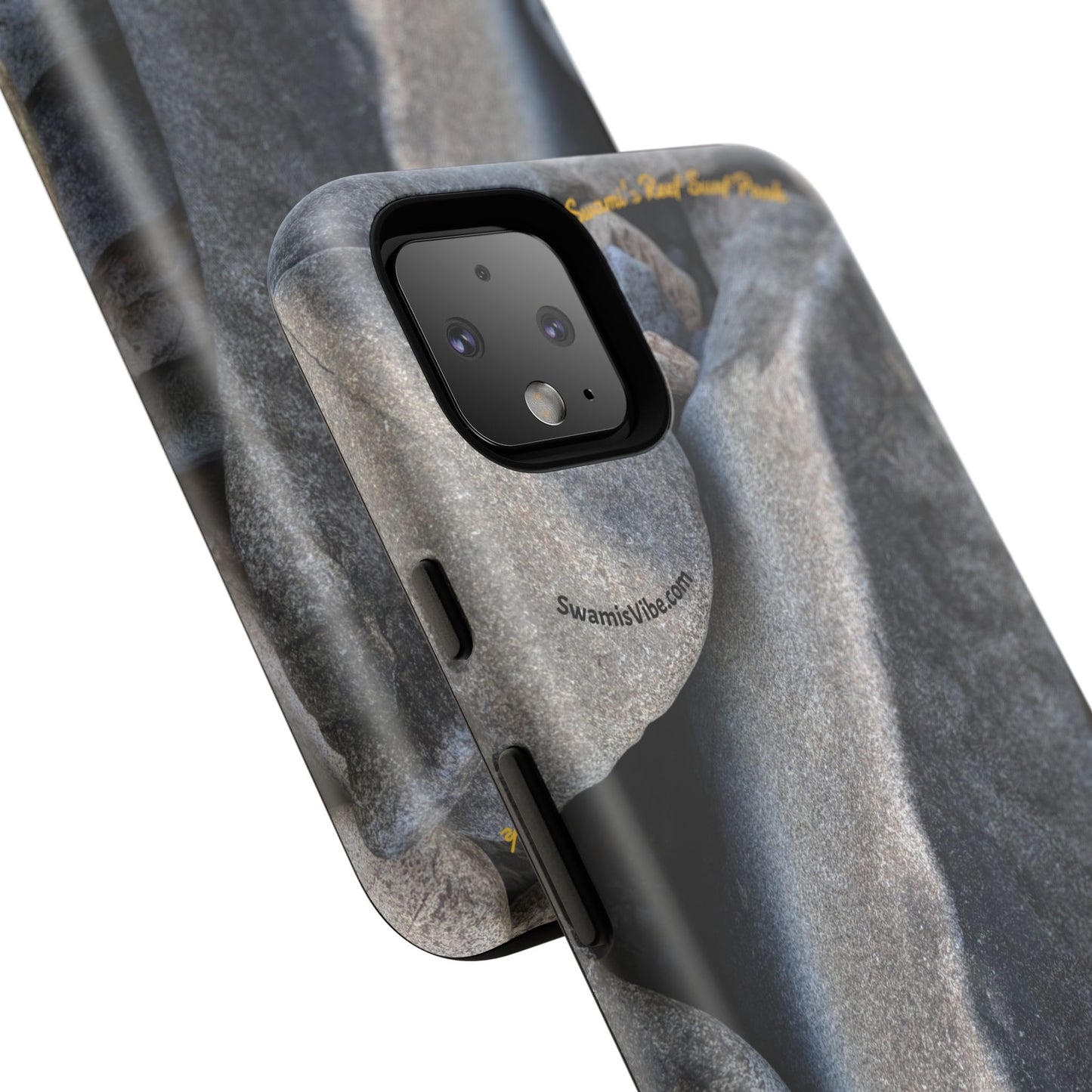 Swamis Vibe Encinitas California JSE Phone Case Designs #3. Swamis Beach Melted Rocks Durable Phone Case with Rock Design, Tough Cases for Outdoorsy Souls, Unique Gift for Nature Lovers, Perfect for Hiking and Adventure