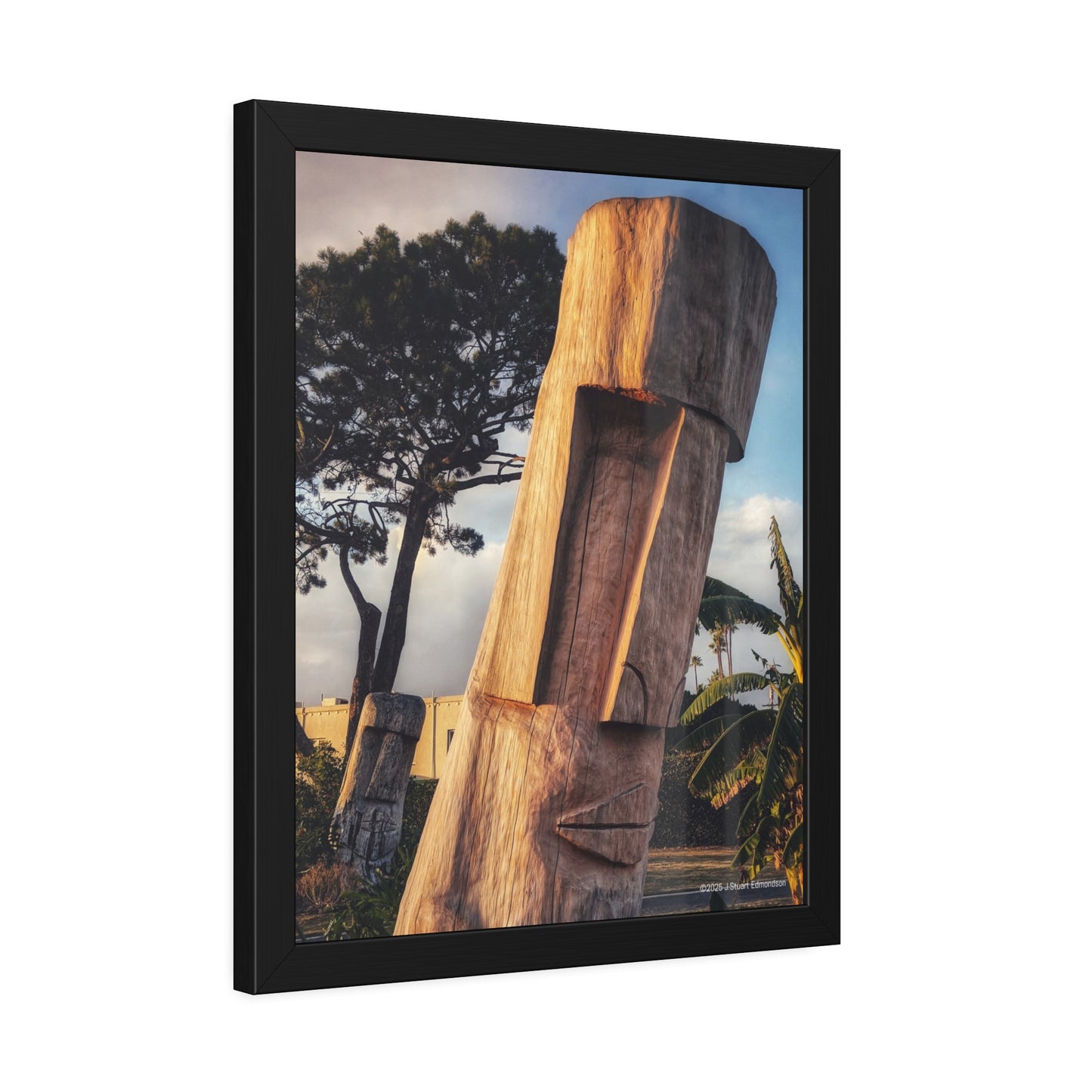 Swamis Vibe Surf and Sunsets Swamis Surf Park Tiki Heads Artistic Framed Posters Home Decor for Nature Lovers, Wall Art