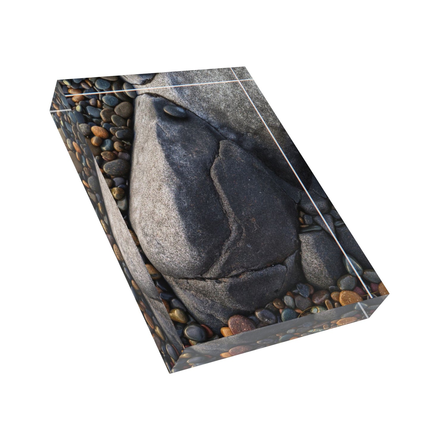 Swamis Vibe Surf and Sunsets Swamis Melted Rocks Abstraction Photo Block Display, Home Decor, Personalized Gift, Photography Stand, Modern Art Keepsake