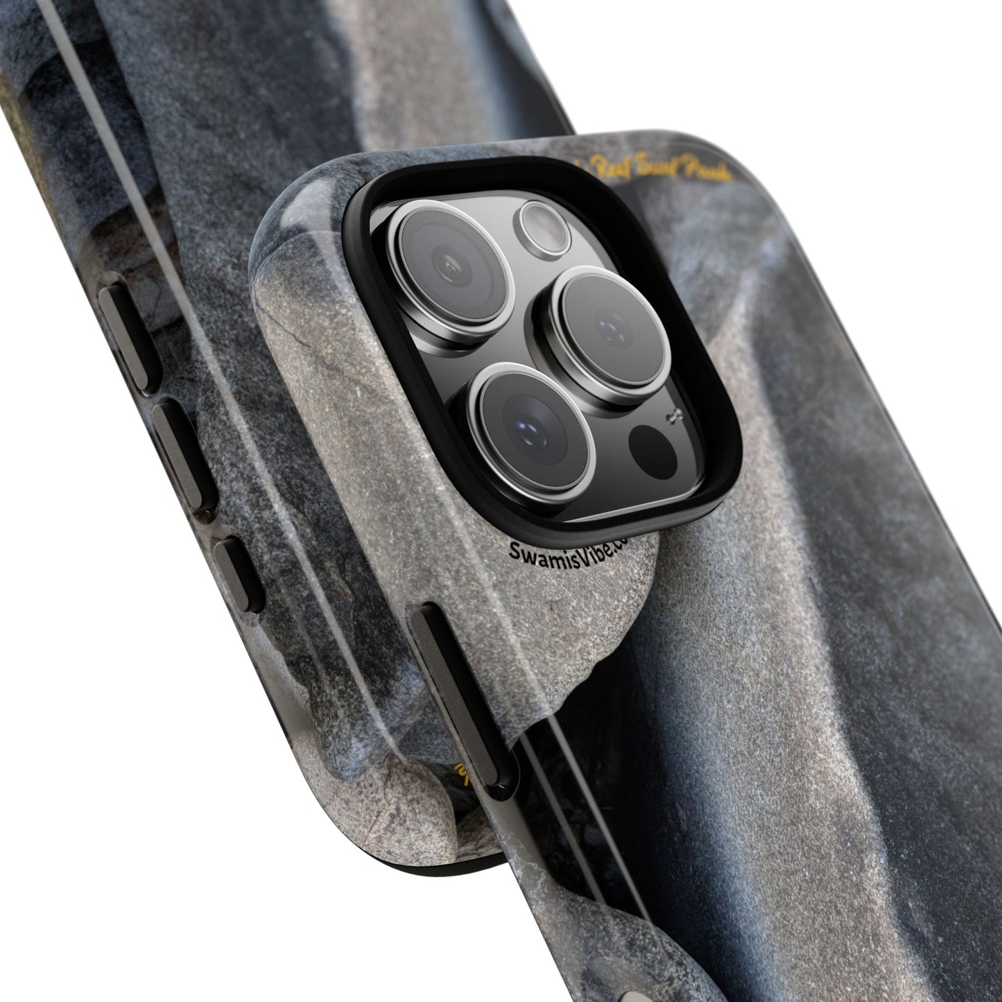 Swamis Vibe Encinitas California JSE Phone Case Designs #3. Swamis Beach Melted Rocks Durable Phone Case with Rock Design, Tough Cases for Outdoorsy Souls, Unique Gift for Nature Lovers, Perfect for Hiking and Adventure