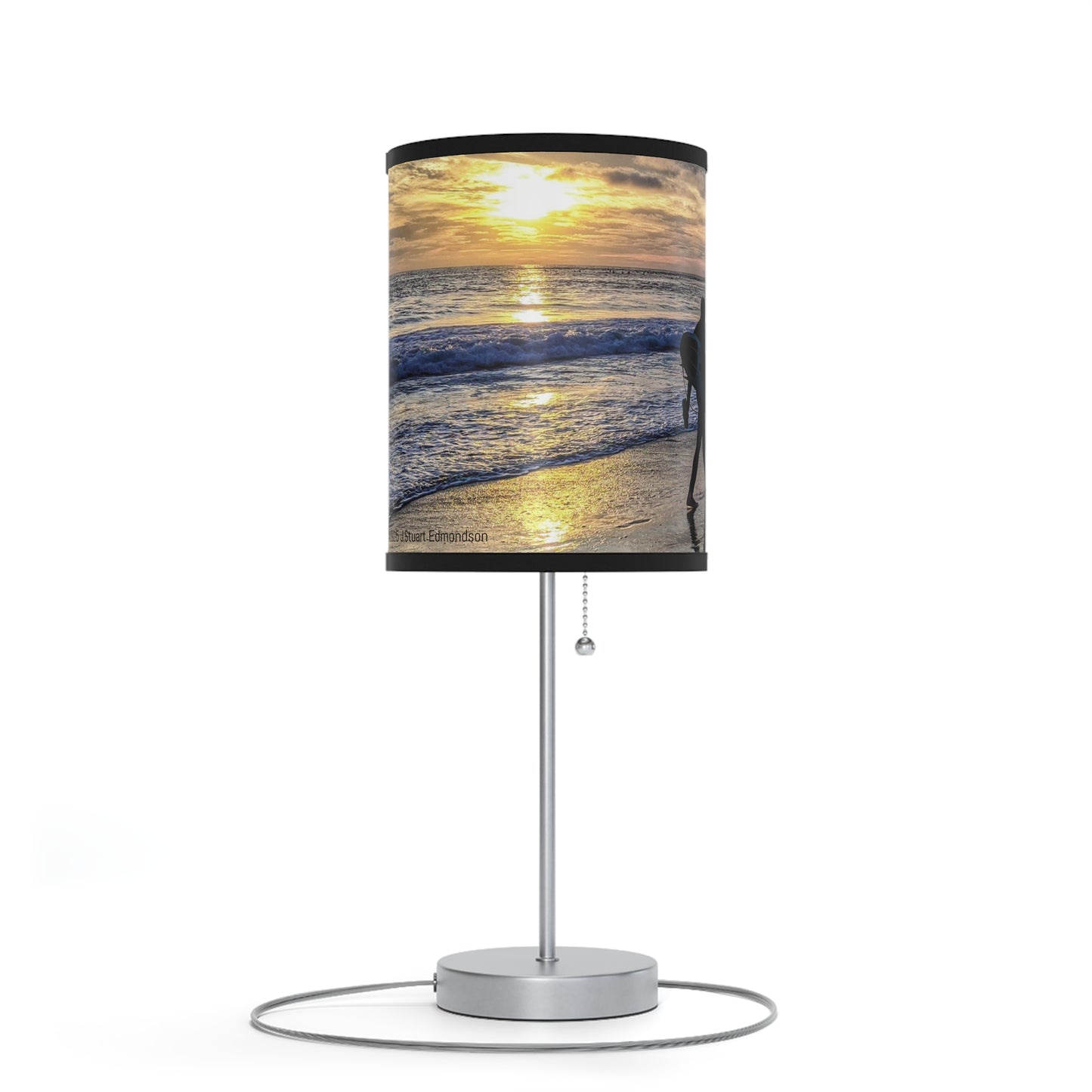 Swamis Vibe Beach Sunset Surfers #7. Desk Table Lamp Surf-Themed Table Lamp, Perfect for Beach Lovers, Coastal Decor, Home Lighting, Gift for Surfers, Nautical Room Accent