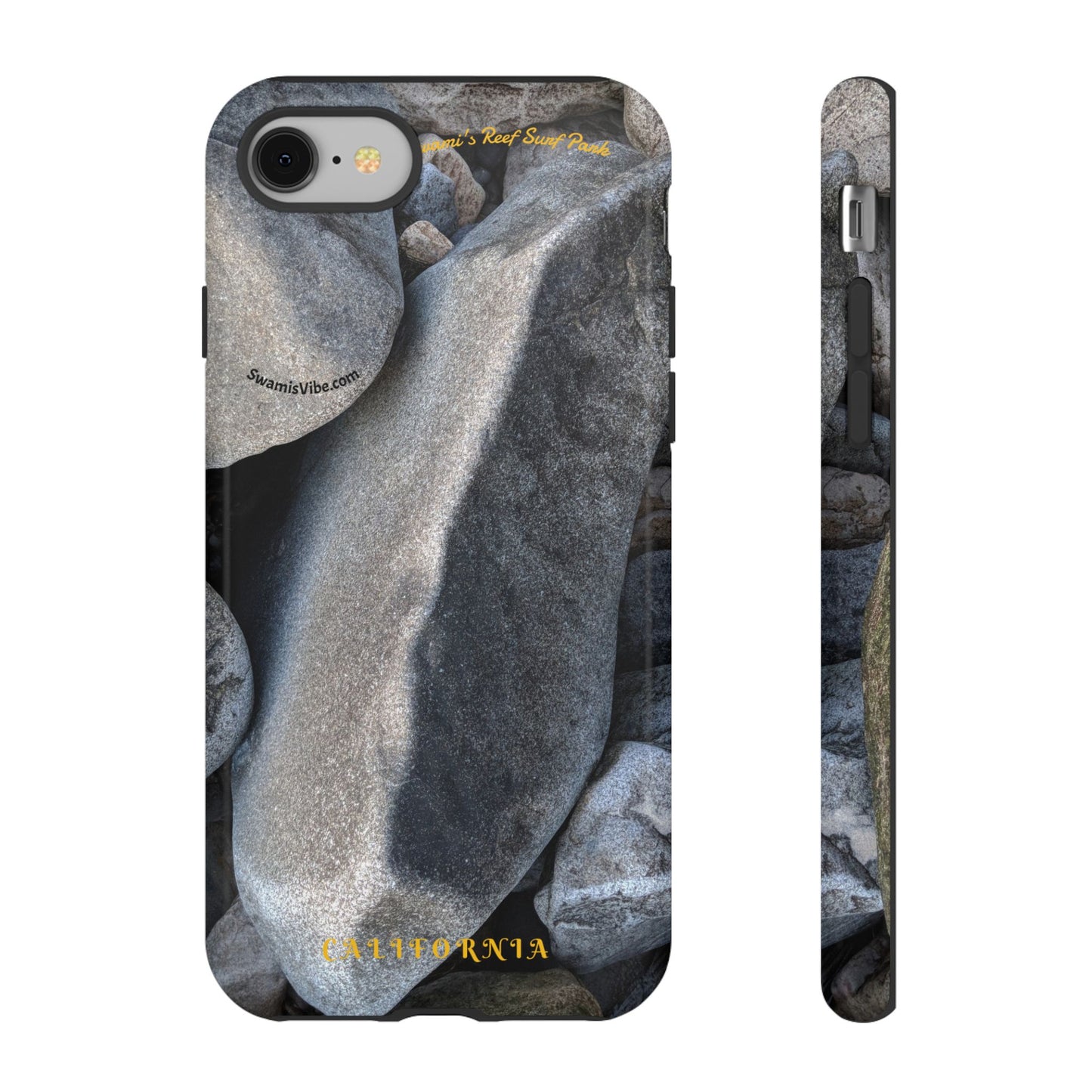 Swamis Vibe Encinitas California JSE Phone Case Designs #3. Swamis Beach Melted Rocks Durable Phone Case with Rock Design, Tough Cases for Outdoorsy Souls, Unique Gift for Nature Lovers, Perfect for Hiking and Adventure