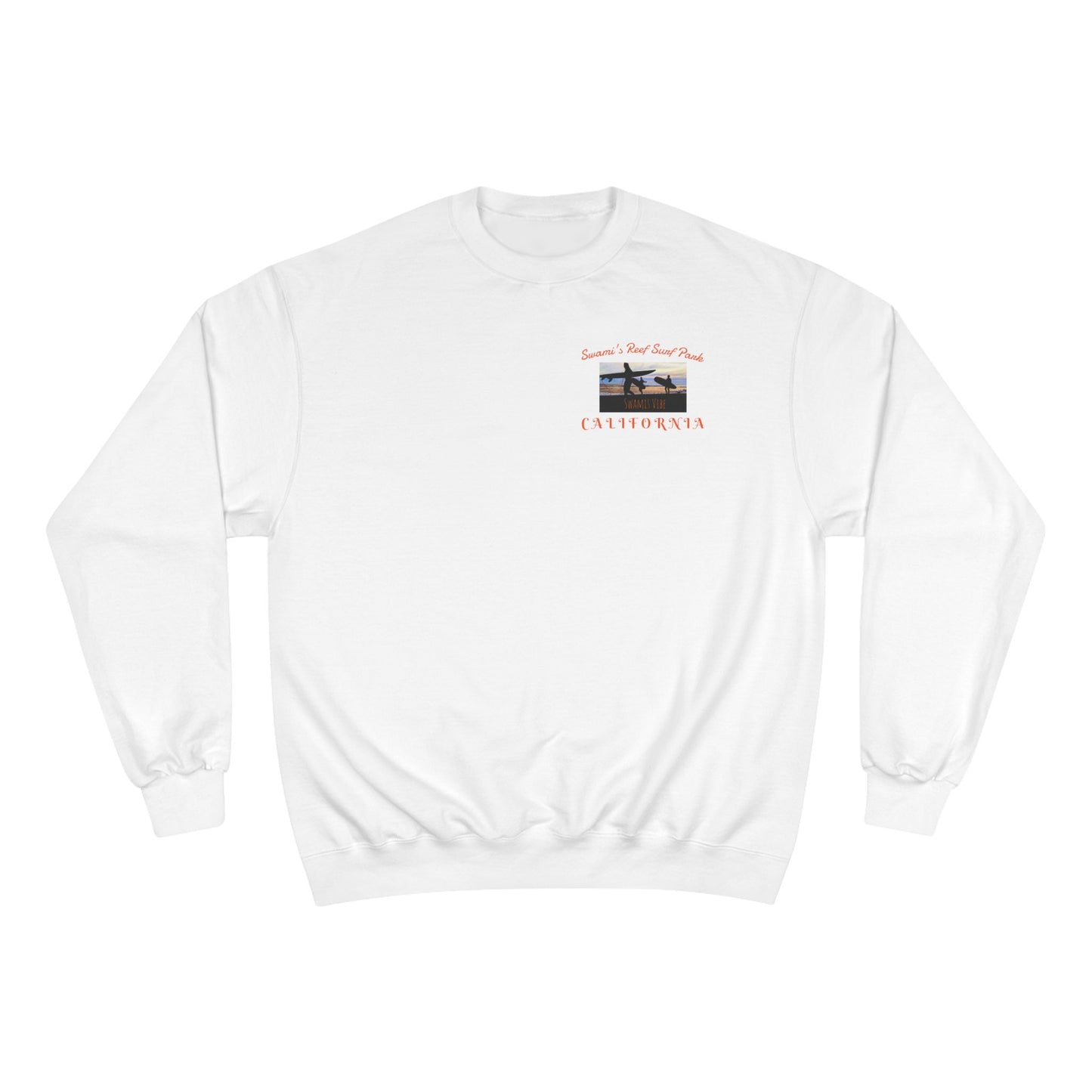 Swamis Vibe Encinitas California JSE Designs #1. Custom Designed Swamis Surf Park Crewneck Unisex Sweatshirt