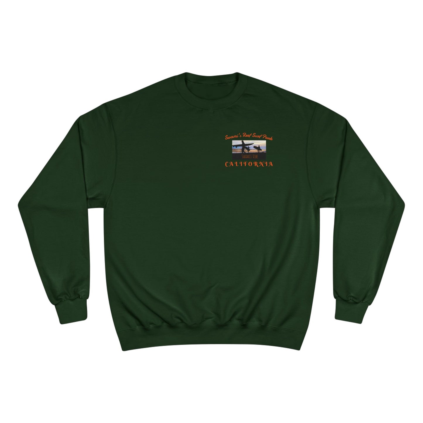 Swamis Vibe Encinitas California JSE Designs #1. Custom Designed Swamis Surf Park Crewneck Unisex Sweatshirt