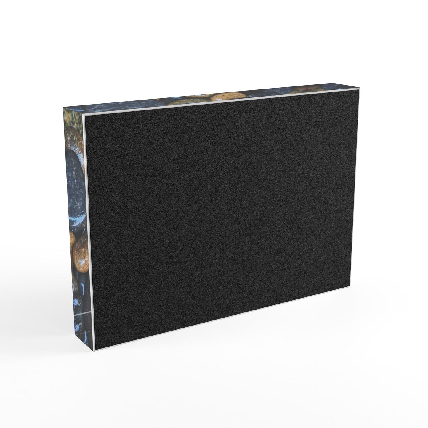 Swamis Vibe Surf and Sunsets 3D Photo Blocks Wet rocks #1110 Nature-Inspired Photo Block Display, Rustic Home Décor, Picture Frame for Special Moments, Unique Gift for Nature Lovers, Office Desk Decor