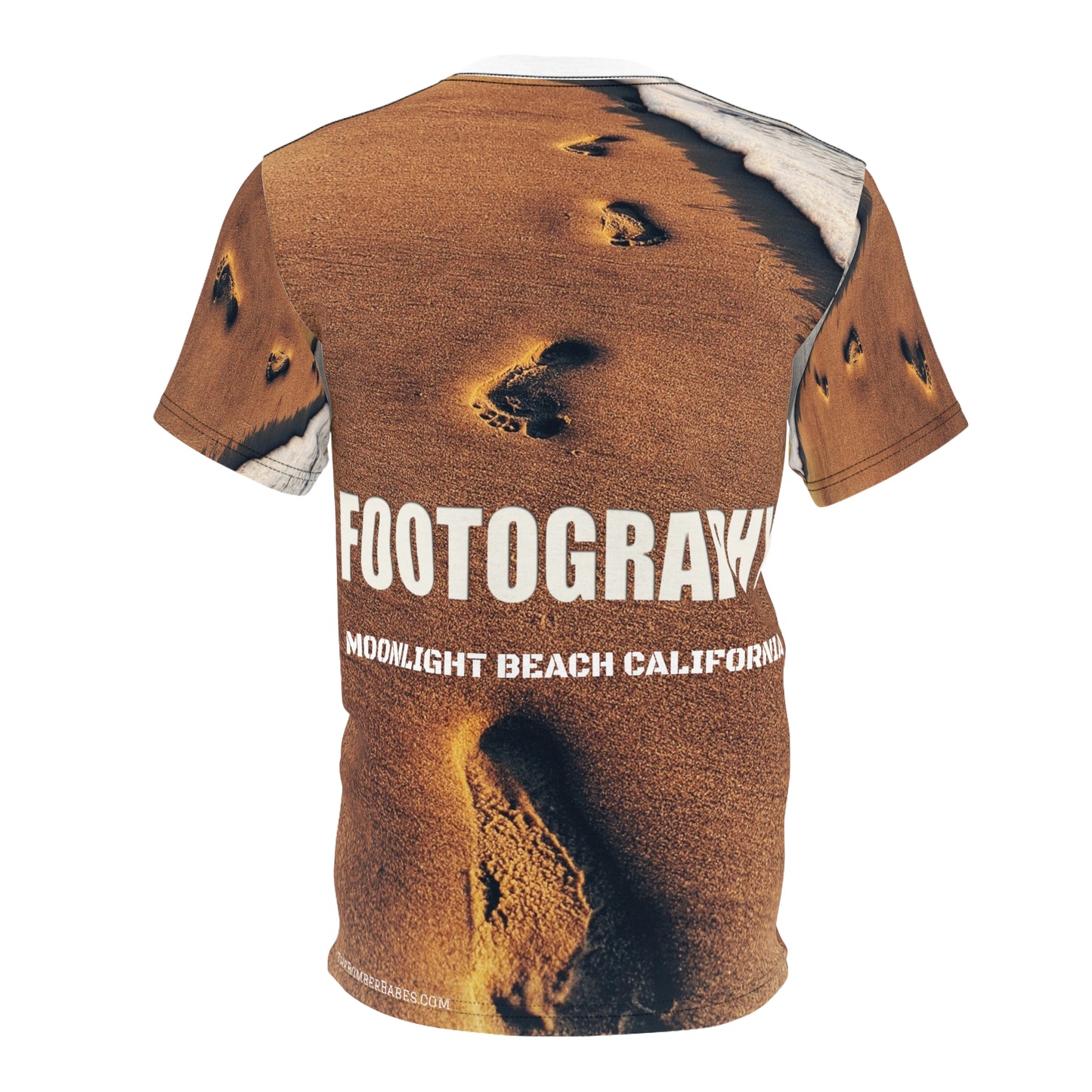 Swamis Vibe Encinitas California JSE Designs #1. 'Footography' Beach T Beach-Themed Unisex Cut & Sew Tee, Relaxed Summerwear, Vacation Top, Coastal Gifts, Ocean Lover Apparel, Sand and Sea Inspired