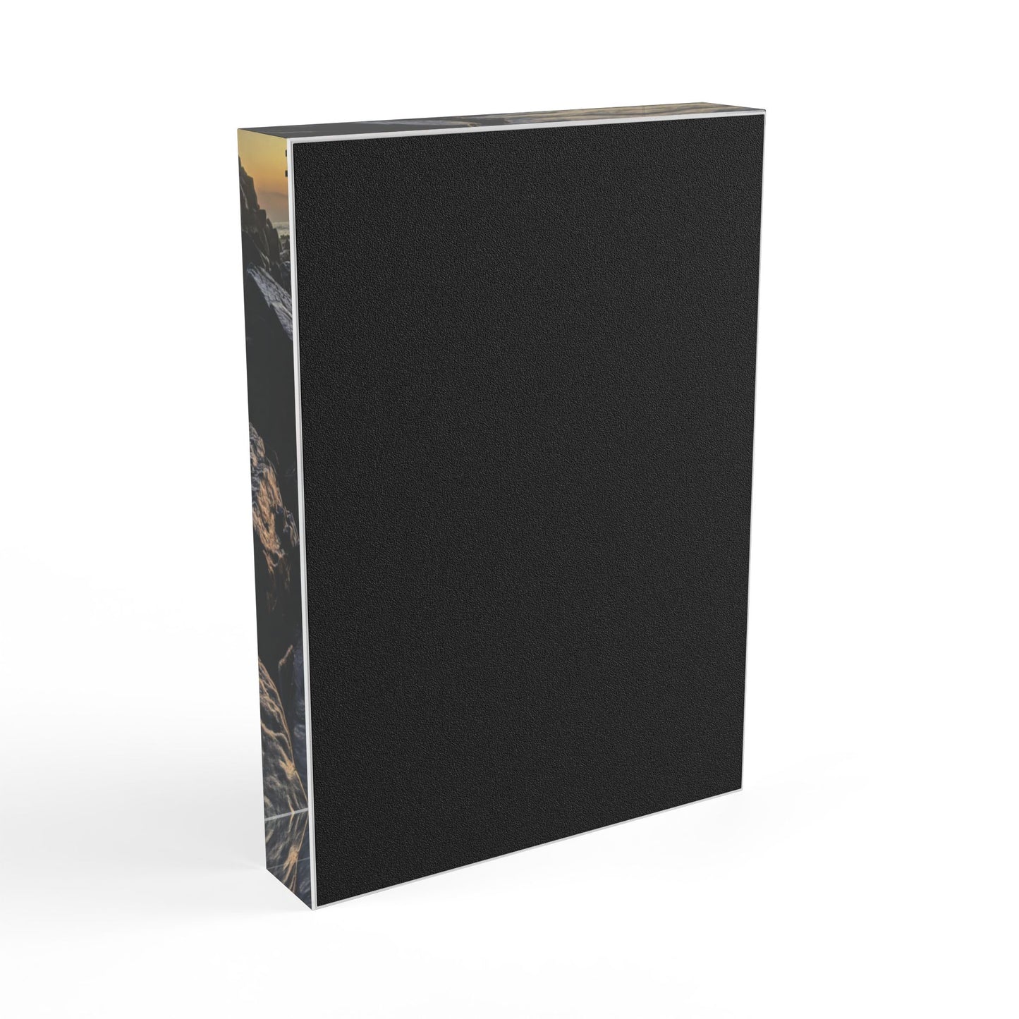 The Swamis Vibe Surf and Sunsets Photo Series Melted Rocks #1. Ocean Love - Photo Block, Decorative Home Decor, Ocean Theme Art, Gift for Beach Lovers, Coastal Wall Art, Unique Nautical Present