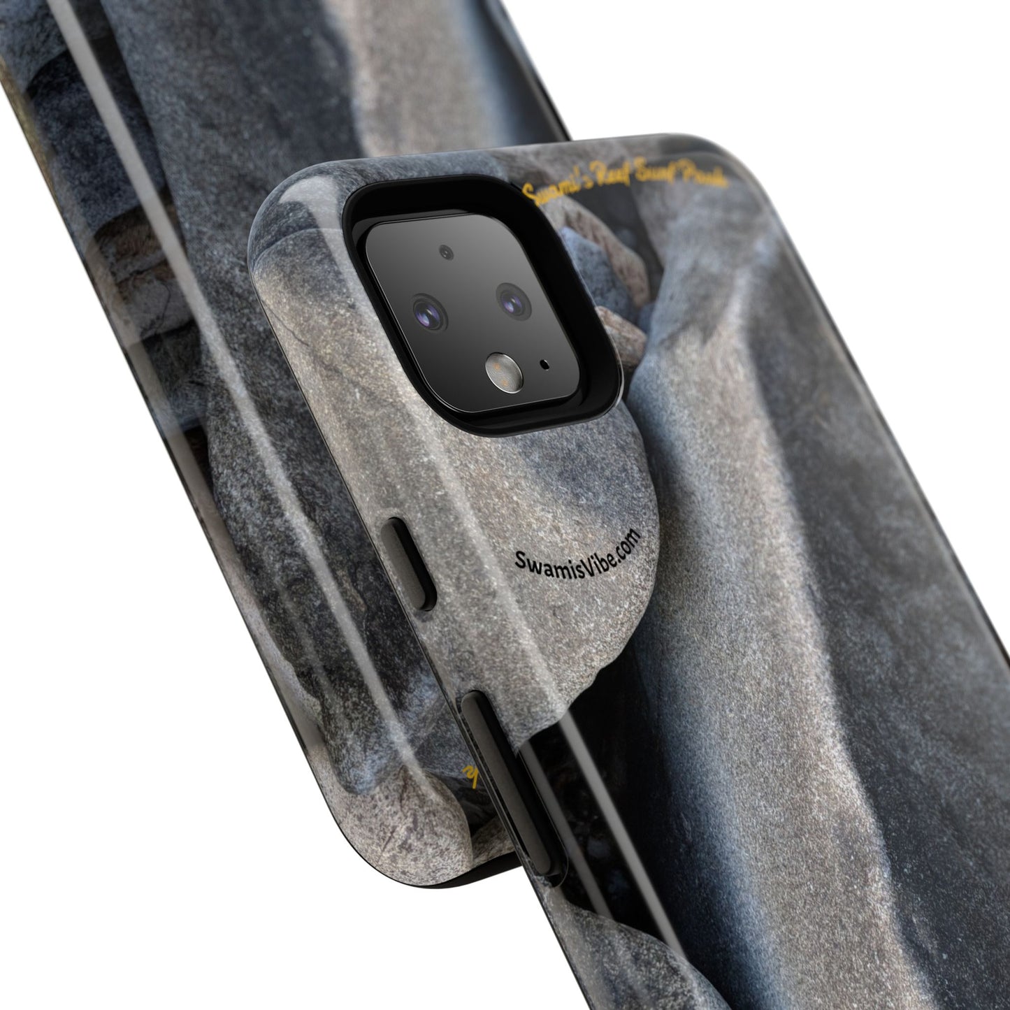 Swamis Vibe Encinitas California JSE Phone Case Designs #3. Swamis Beach Melted Rocks Durable Phone Case with Rock Design, Tough Cases for Outdoorsy Souls, Unique Gift for Nature Lovers, Perfect for Hiking and Adventure