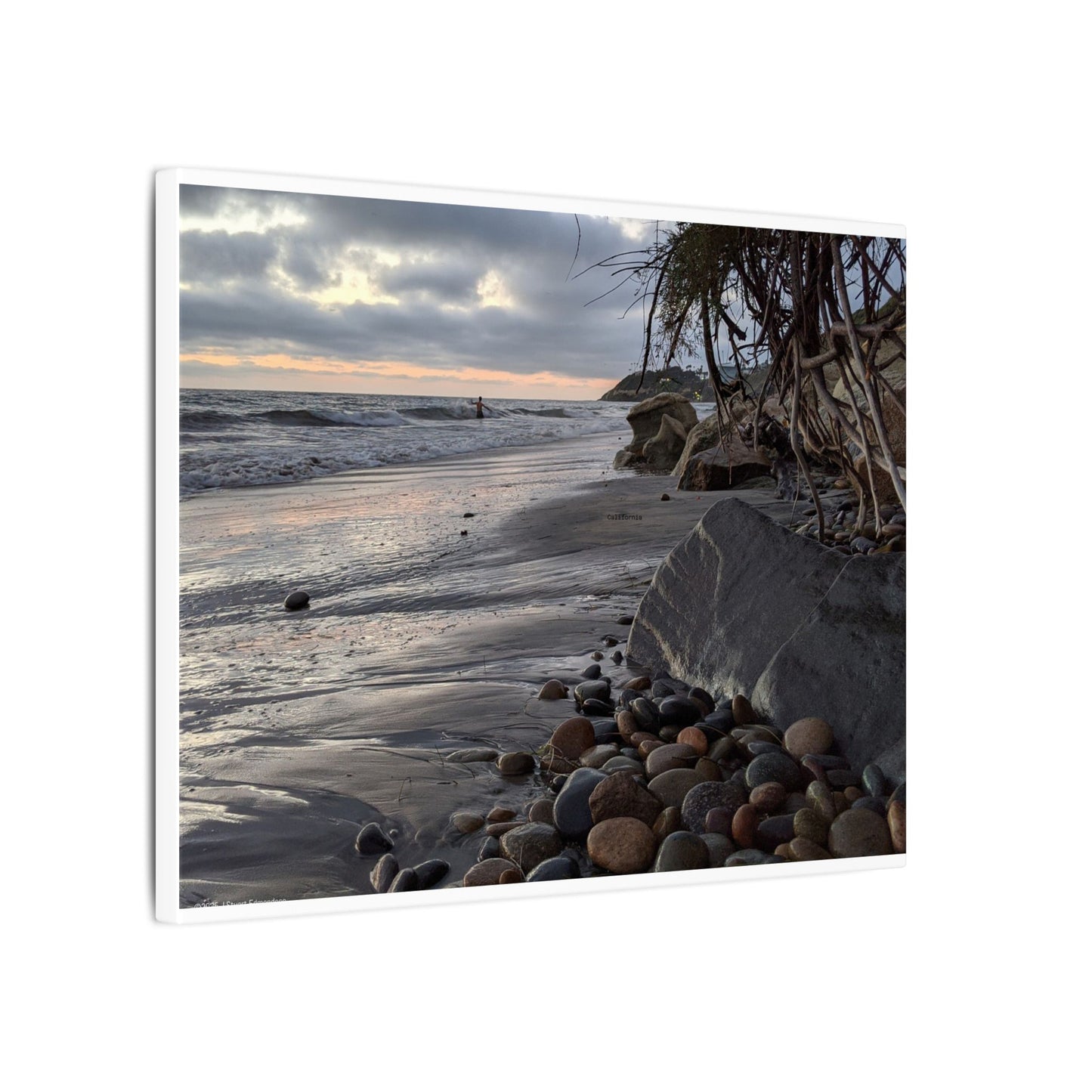 Swamis Vibe Encinitas California JSE Photography Canvas Print #1221 South Swamis Coastal Serenity Matte Canvas Print, Beach Decor, Ocean Wall Art, Nature Photography, Home Office Decoration