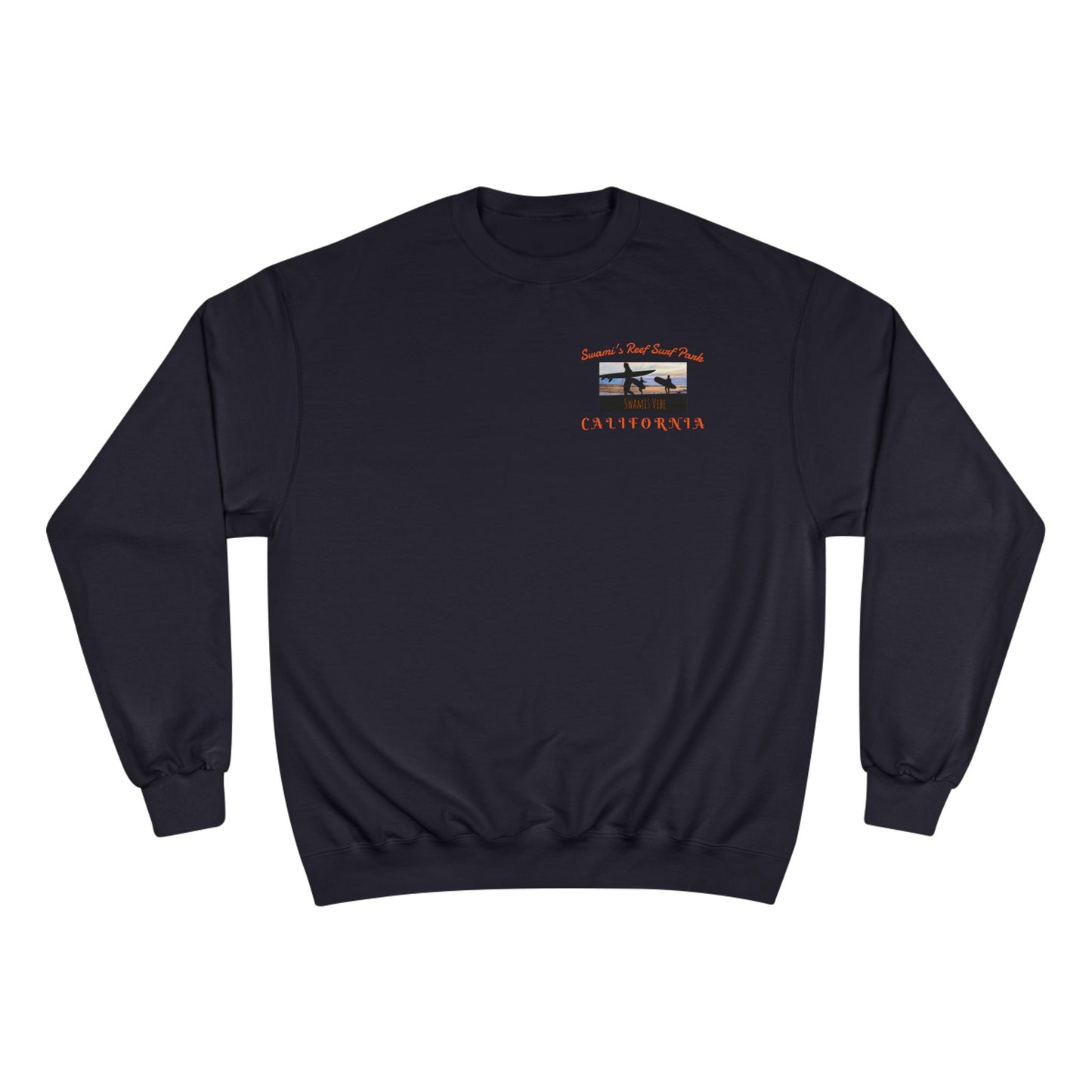 Swamis Vibe Encinitas California JSE Designs #1. Custom Designed Swamis Surf Park Crewneck Unisex Sweatshirt