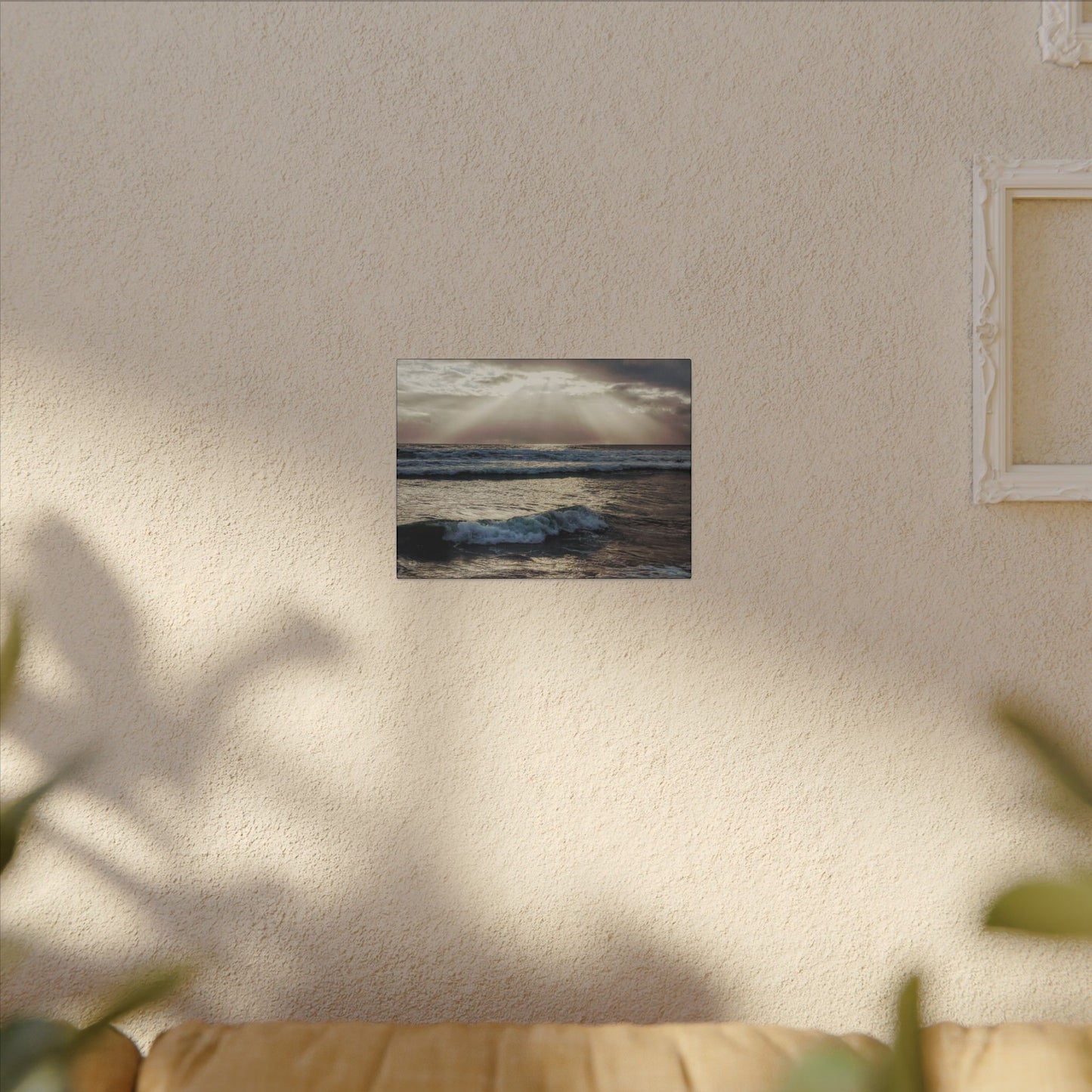 Swamis Vibe Encinitas California JSE Photograph #1256 Swamis Sun Rays Canvas Wall Art, Ocean Sunset Decor, Coastal Home Decor, Beach Wall Art, Nautical Wall Art