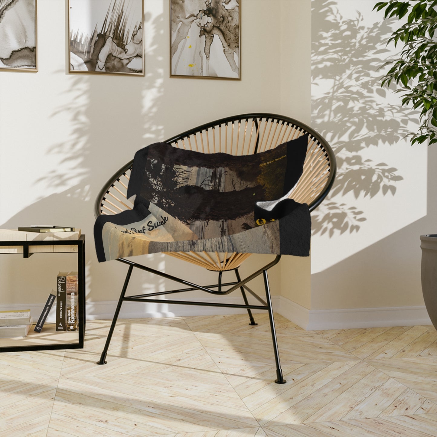 Swamis Vibe Encinitas California JSE Designs Surfer Sunset Blanket #3. Cozy Velveteen Blanket | Beach Sunset Decor, California Theme, Travel Souvenir, Gift for Surf Lovers, Home Comfort, Warm Throw