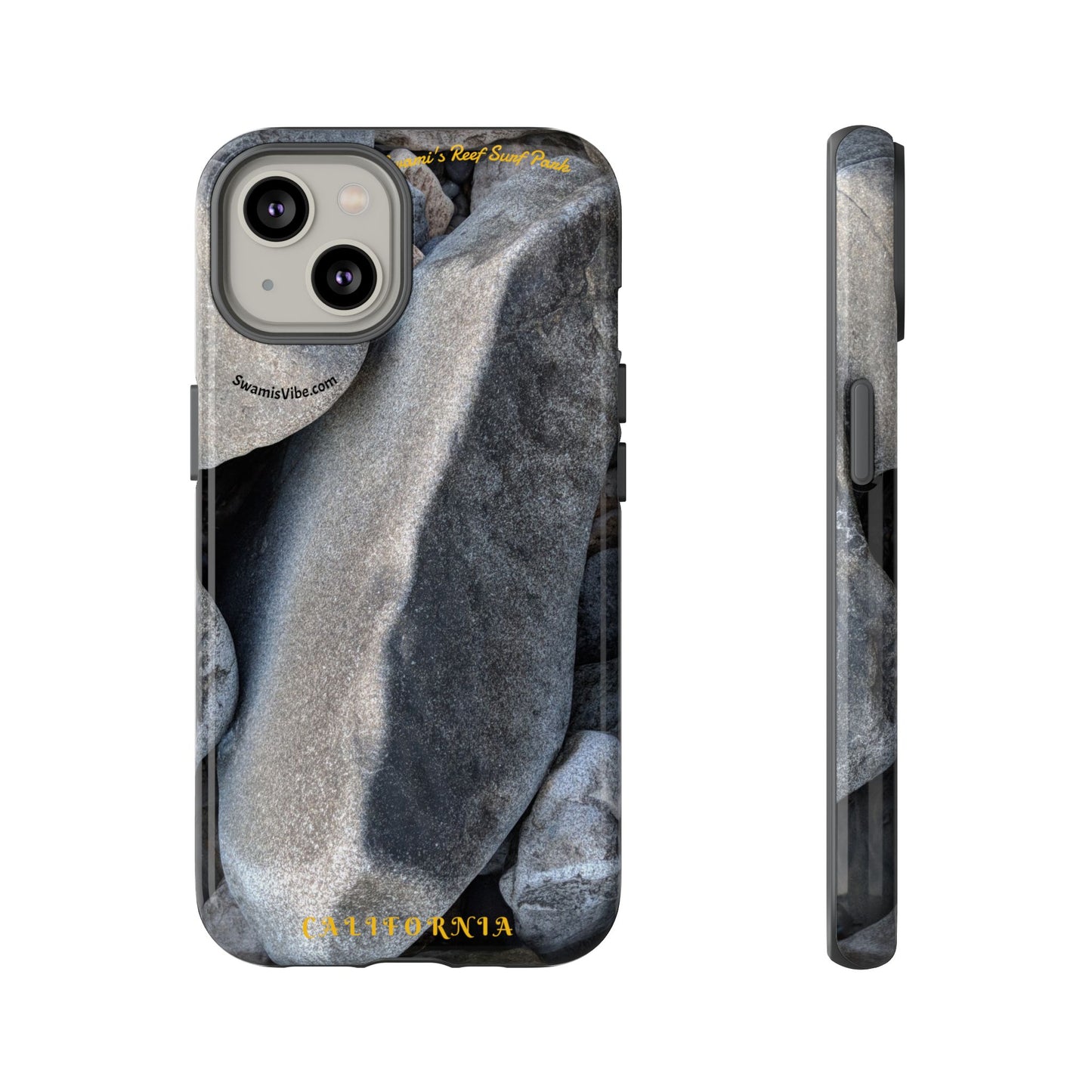 Swamis Vibe Encinitas California JSE Phone Case Designs #3. Swamis Beach Melted Rocks Durable Phone Case with Rock Design, Tough Cases for Outdoorsy Souls, Unique Gift for Nature Lovers, Perfect for Hiking and Adventure