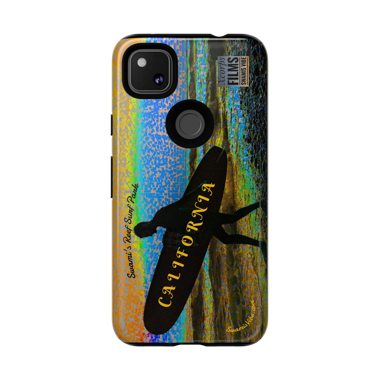 Swamis Vibe Encinitas California JSE Phone Case Designs #1 Swamis Beach Vibe California Surf Phone Case, Tropical Vibes, Ideal for Beach Lovers, Unique Gift for Summer, Vacation Accessories, Trendy Style