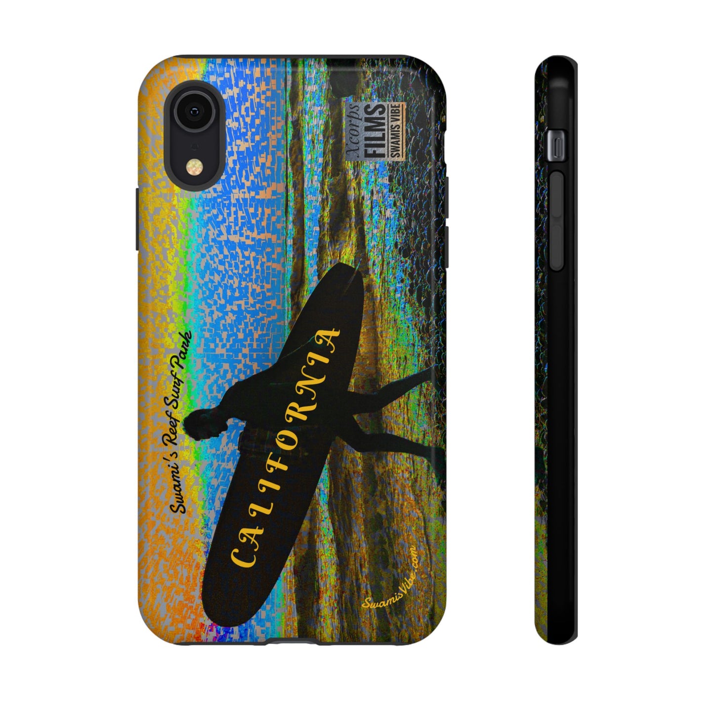Swamis Vibe Encinitas California JSE Phone Case Designs #1 Swamis Beach Vibe California Surf Phone Case, Tropical Vibes, Ideal for Beach Lovers, Unique Gift for Summer, Vacation Accessories, Trendy Style