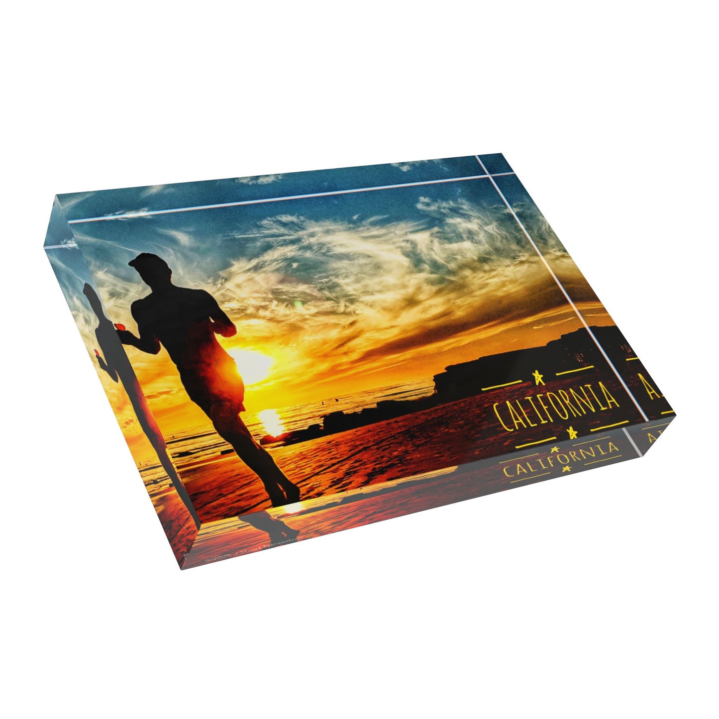 Swamis Vibe Surf and Sunsets Jogger#1. Custom Decorative Block for Home & Office, Unique Gift for Photographers, Landscape Lovers, Desk [...]