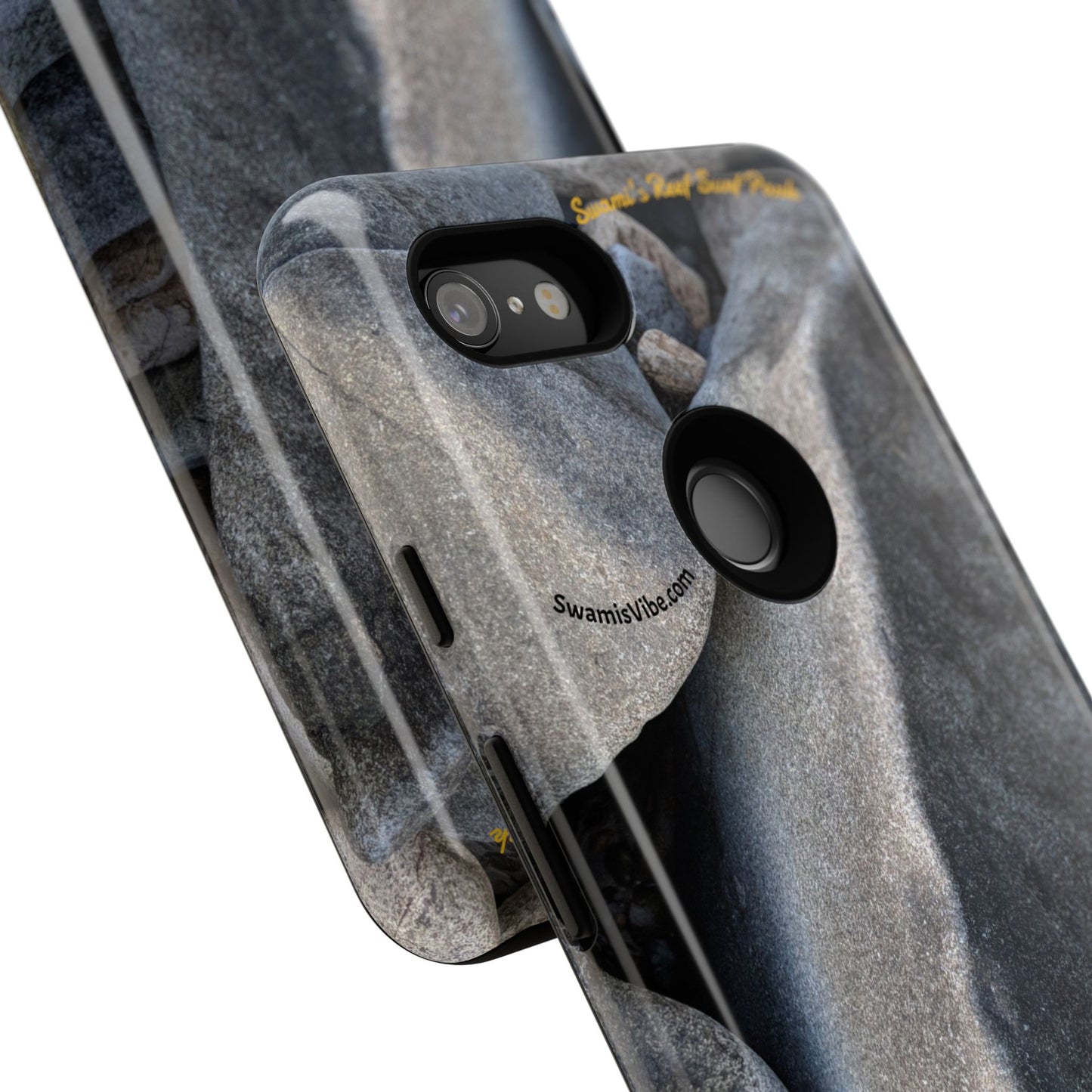 Swamis Vibe Encinitas California JSE Phone Case Designs #3. Swamis Beach Melted Rocks Durable Phone Case with Rock Design, Tough Cases for Outdoorsy Souls, Unique Gift for Nature Lovers, Perfect for Hiking and Adventure