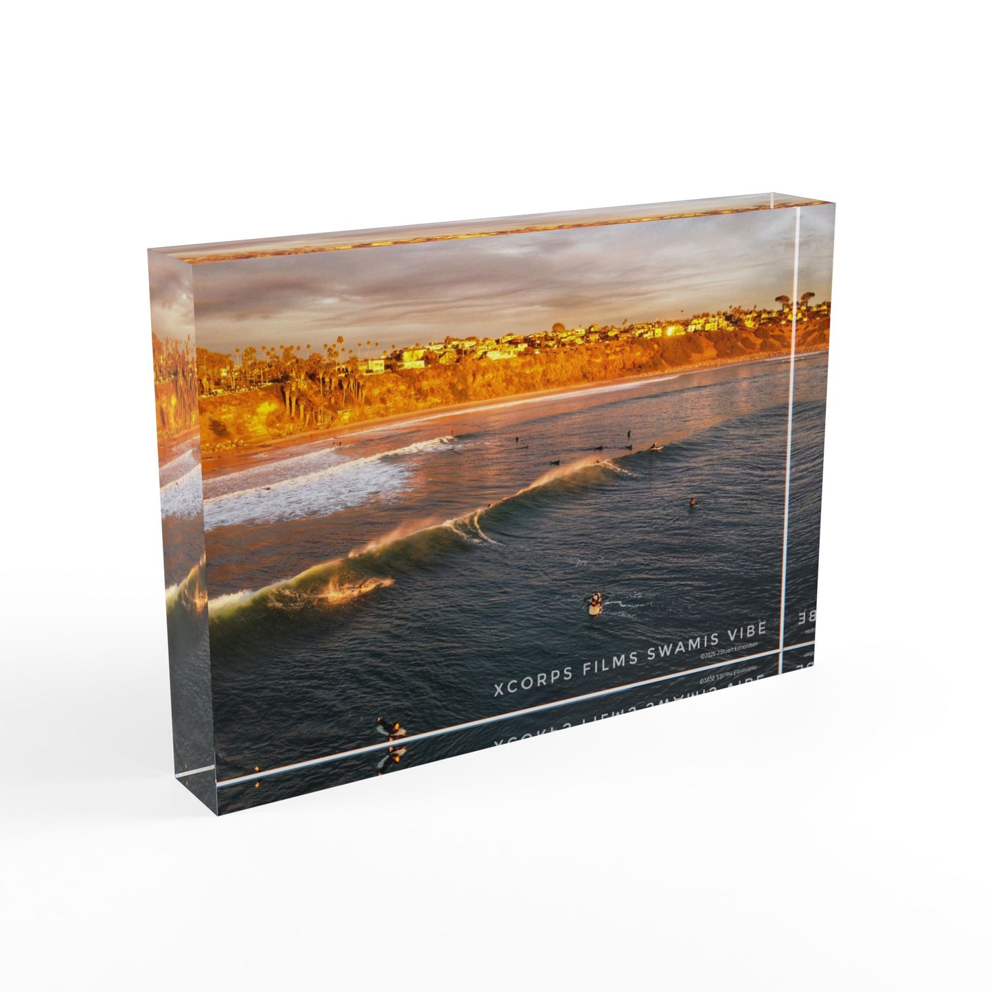 Swamis Vibe Surf and Sunsets 3D Photo Blocks - Swamis Offshore  Surf Photography Block, Ocean Wall Art, Beach Decor, Coastal Home Accent, Unique Gift for Surf Lovers