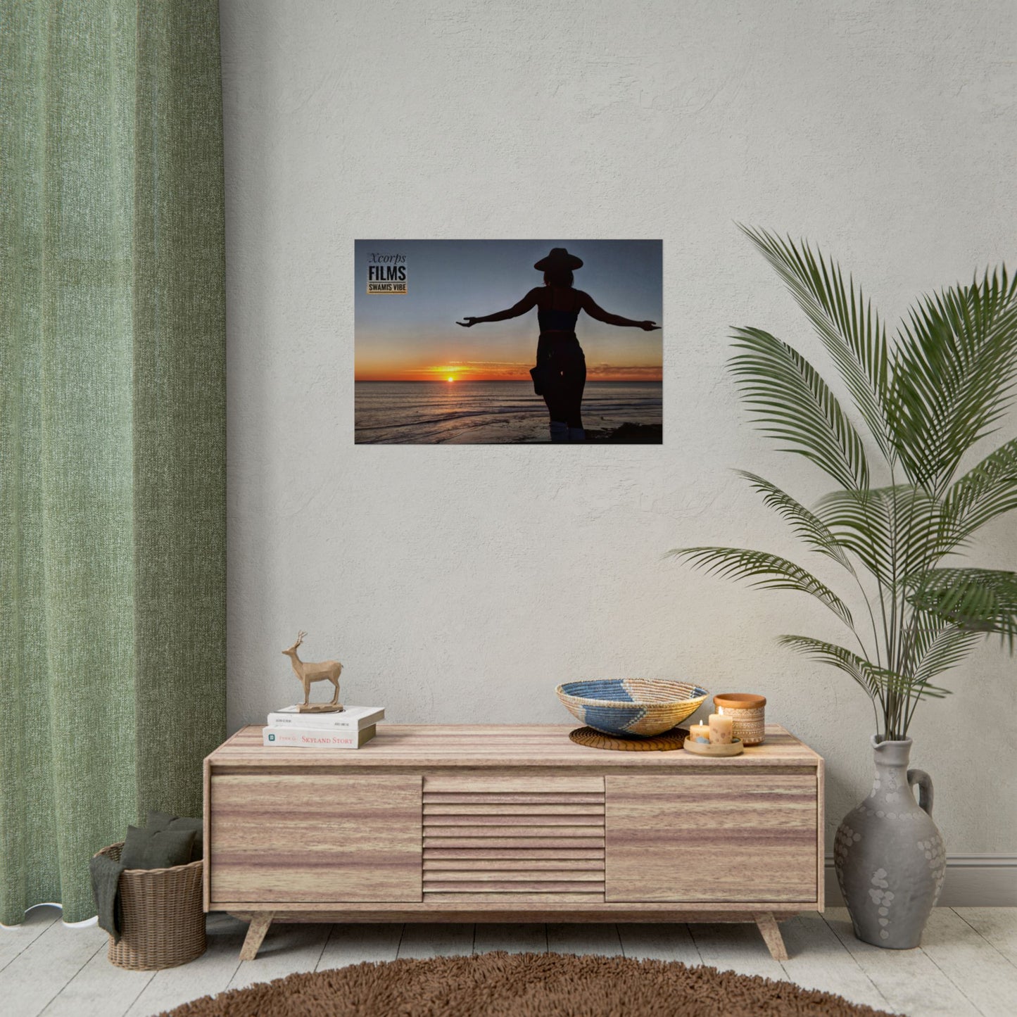 Sunset Tribute Poster – Swamis Vibe Film Player Maura Wall Art 20x30 Poster