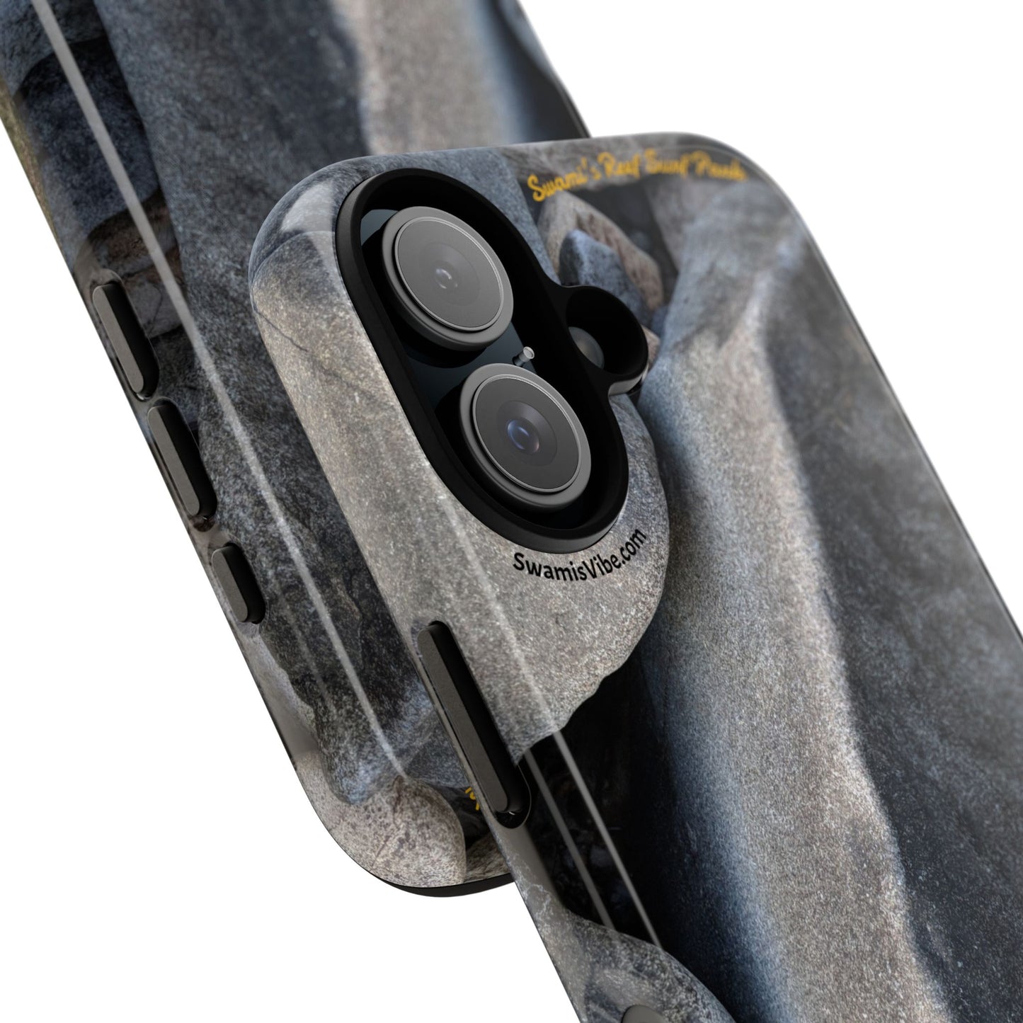 Swamis Vibe Encinitas California JSE Phone Case Designs #3. Swamis Beach Melted Rocks Durable Phone Case with Rock Design, Tough Cases for Outdoorsy Souls, Unique Gift for Nature Lovers, Perfect for Hiking and Adventure