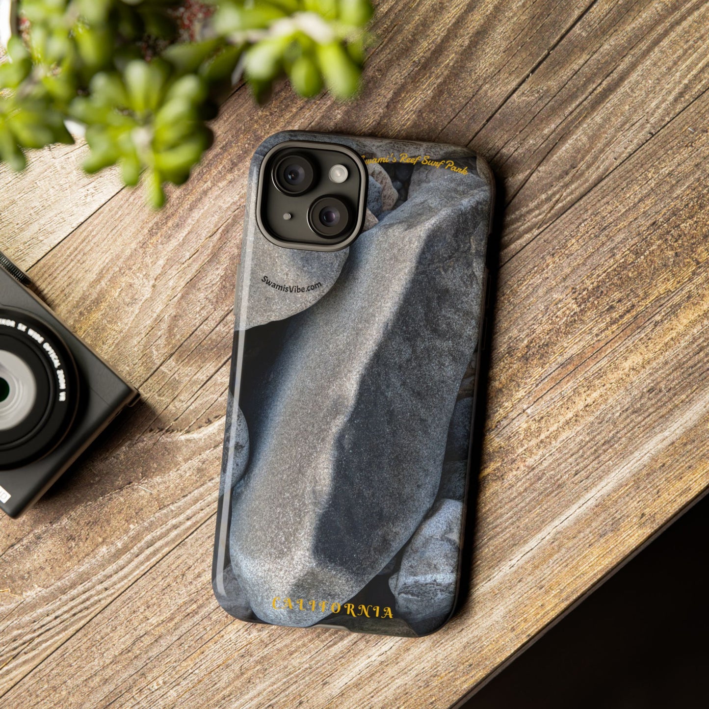 Swamis Vibe Encinitas California JSE Phone Case Designs #3. Swamis Beach Melted Rocks Durable Phone Case with Rock Design, Tough Cases for Outdoorsy Souls, Unique Gift for Nature Lovers, Perfect for Hiking and Adventure