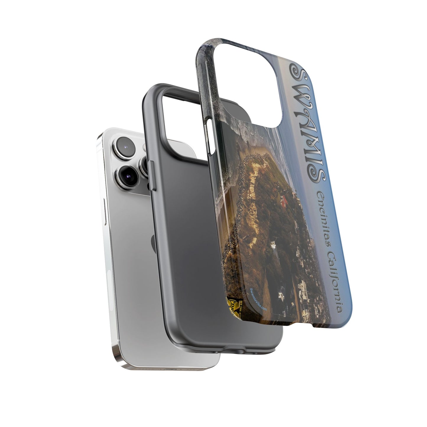 Swamis Vibe Encinitas California JSE Phone Case Designs #2 Swamis Beach Vibe California  Phone Cases, Tough Phone Cover, Beach Vibe Accessory, Coastal Gift, Swamis Design Case, Summer Aesthetic Case