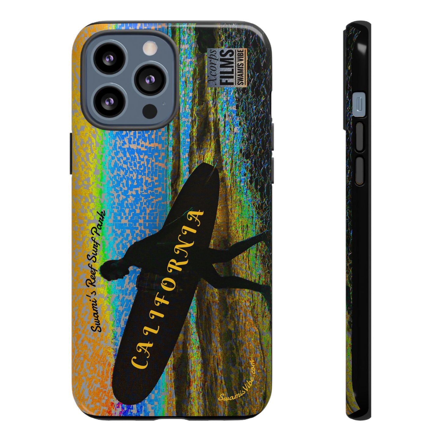 Swamis Vibe Encinitas California JSE Phone Case Designs #1 Swamis Beach Vibe California Surf Phone Case, Tropical Vibes, Ideal for Beach Lovers, Unique Gift for Summer, Vacation Accessories, Trendy Style